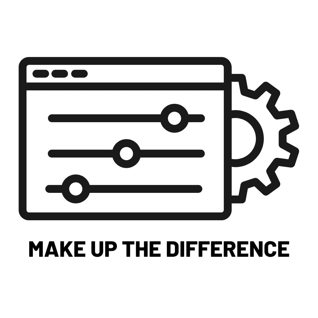 For make up the difference