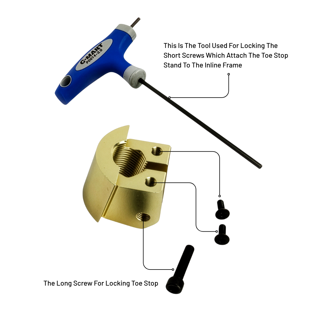 Toe stop stand for GH Avant LT inline frame