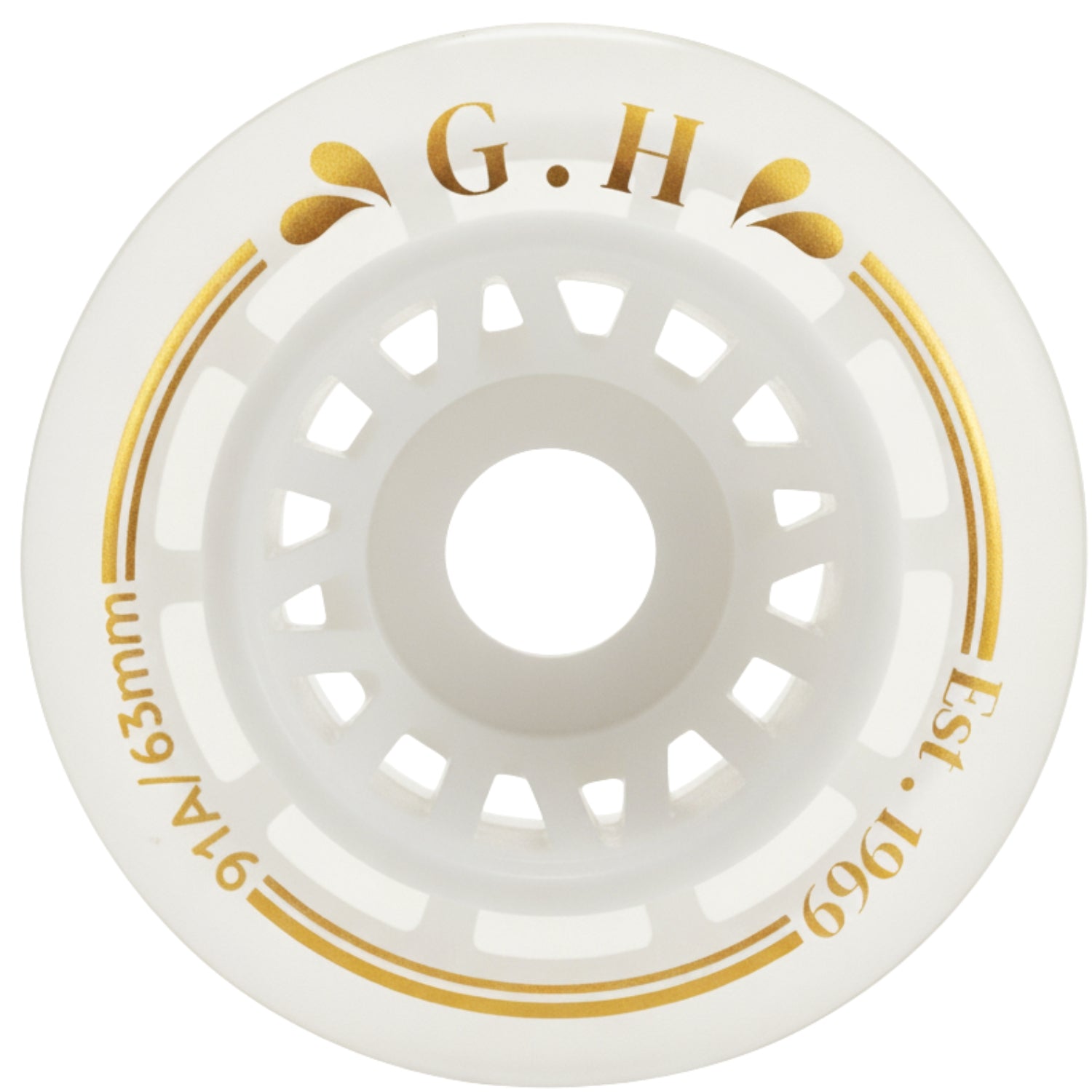 GH Jello  Pu Transparent With Colorful Core Wheels (91A x 63mm.)