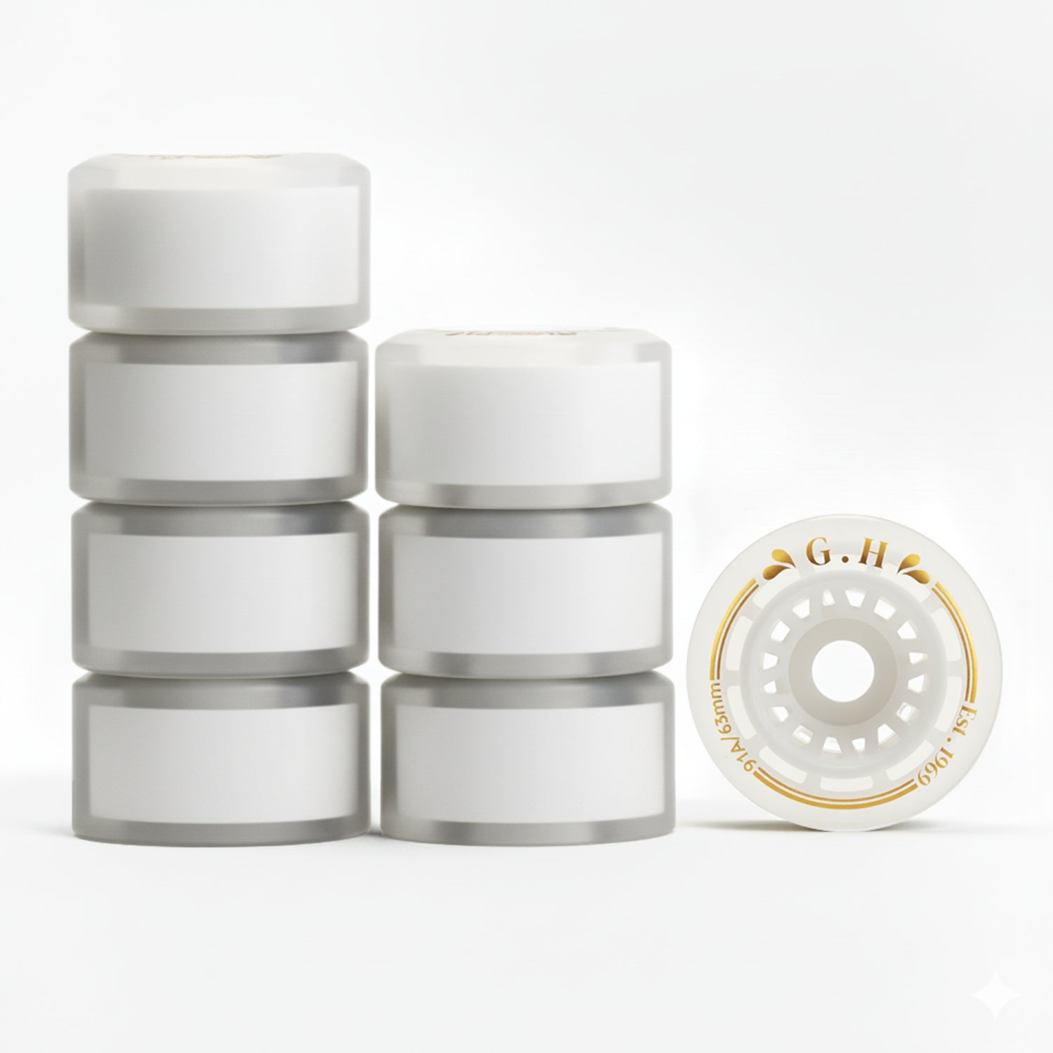 GH Jello  Pu Transparent With Colorful Core Wheels (91A x 63mm.)