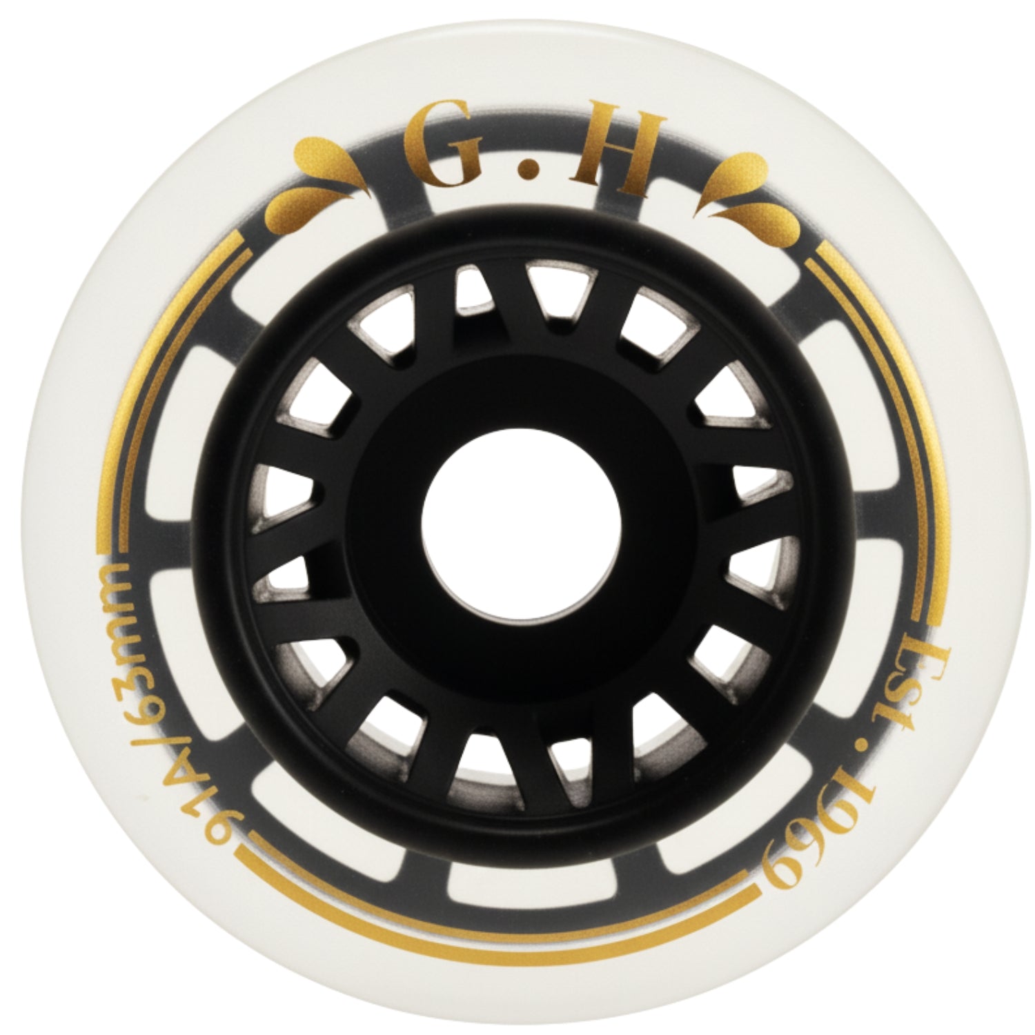 GH Jello  Pu Transparent With Colorful Core Wheels (91A x 63mm.)