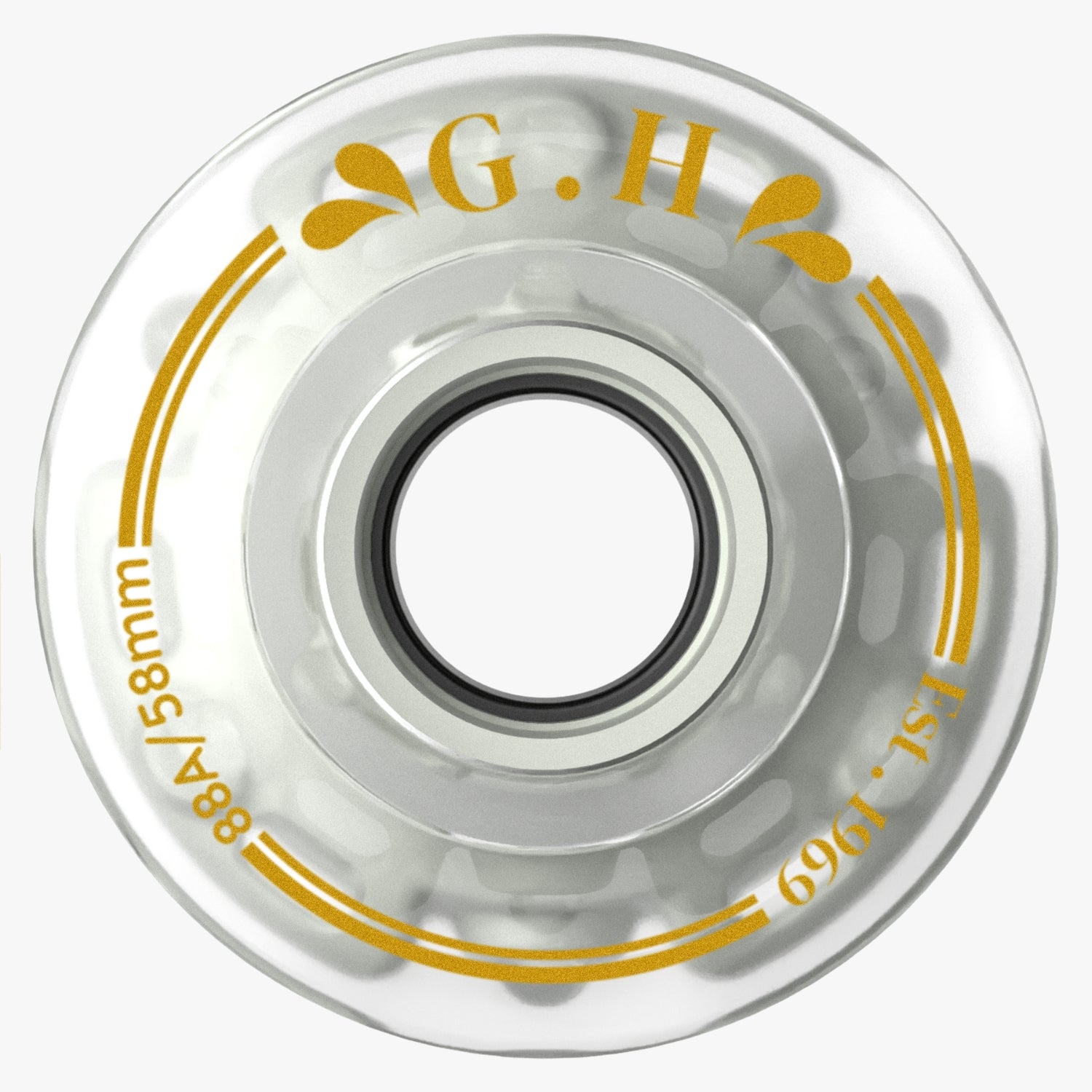 GH Sparkle Pu Light Up Transparent Wheels (88A&91A x 58mm.)