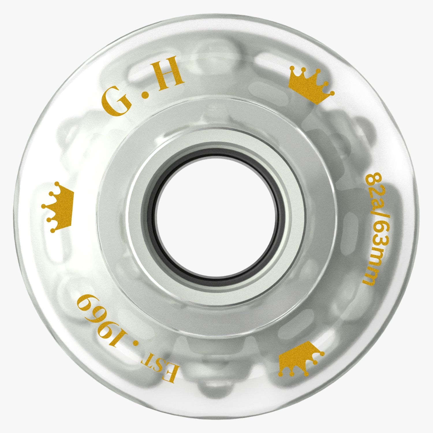 GH Sparkle High Rebound Pu Light Up Transparent Wheels (82A x 63mm.)