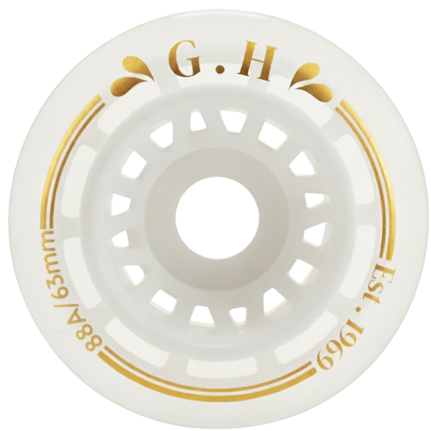 GH Jello  Pu Transparent With Colorful Core Wheels (88A x 63mm.)