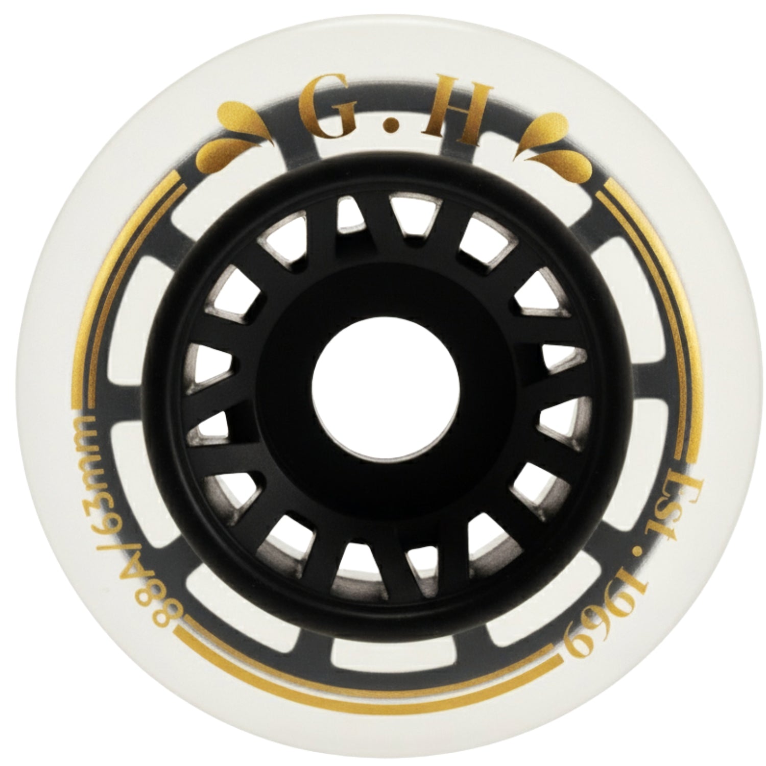 GH Jello  Pu Transparent With Colorful Core Wheels (88A x 63mm.)