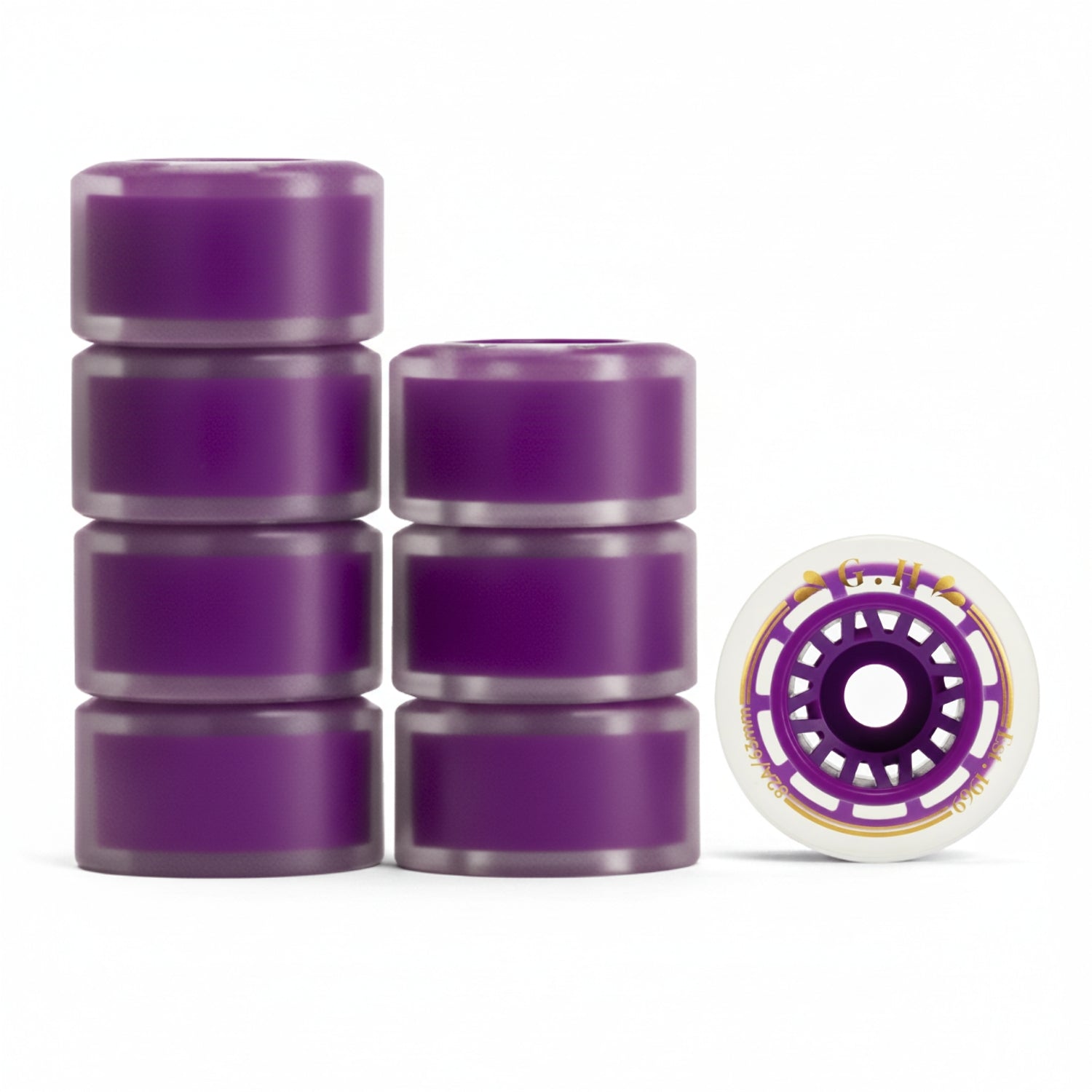GH Jello High Rebound Pu Transparent With Colorful Core Wheels (82A x 63mm.)