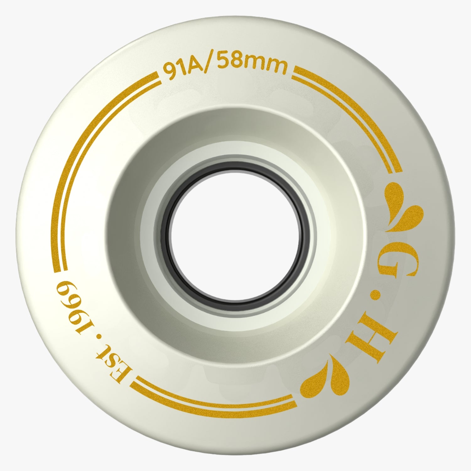 GH Fairy Jar High Rebound Pu Light Up Solid Light Wheels (85A&91A x 58mm.)