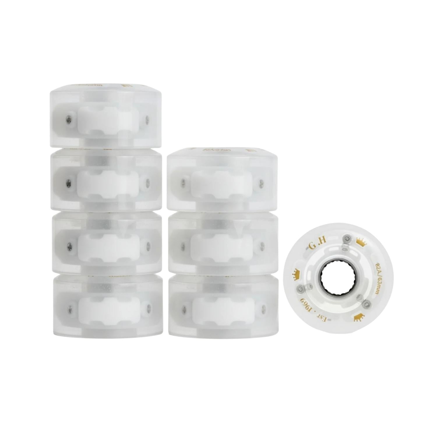 GH Sparkle High Rebound Pu Light Up Transparent Wheels (82A x 63mm.)