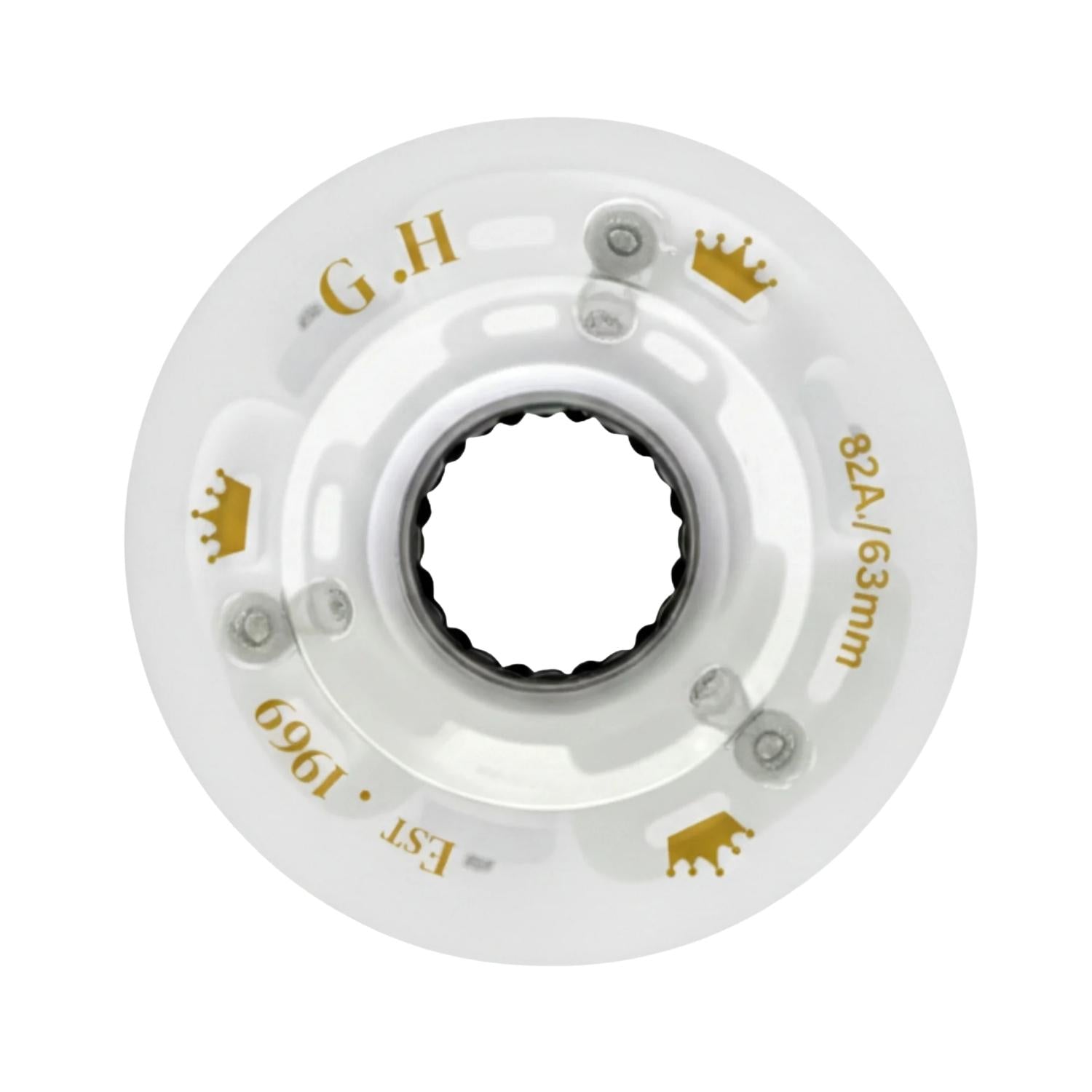 GH Sparkle High Rebound Pu Light Up Transparent Wheels (82A x 63mm.)