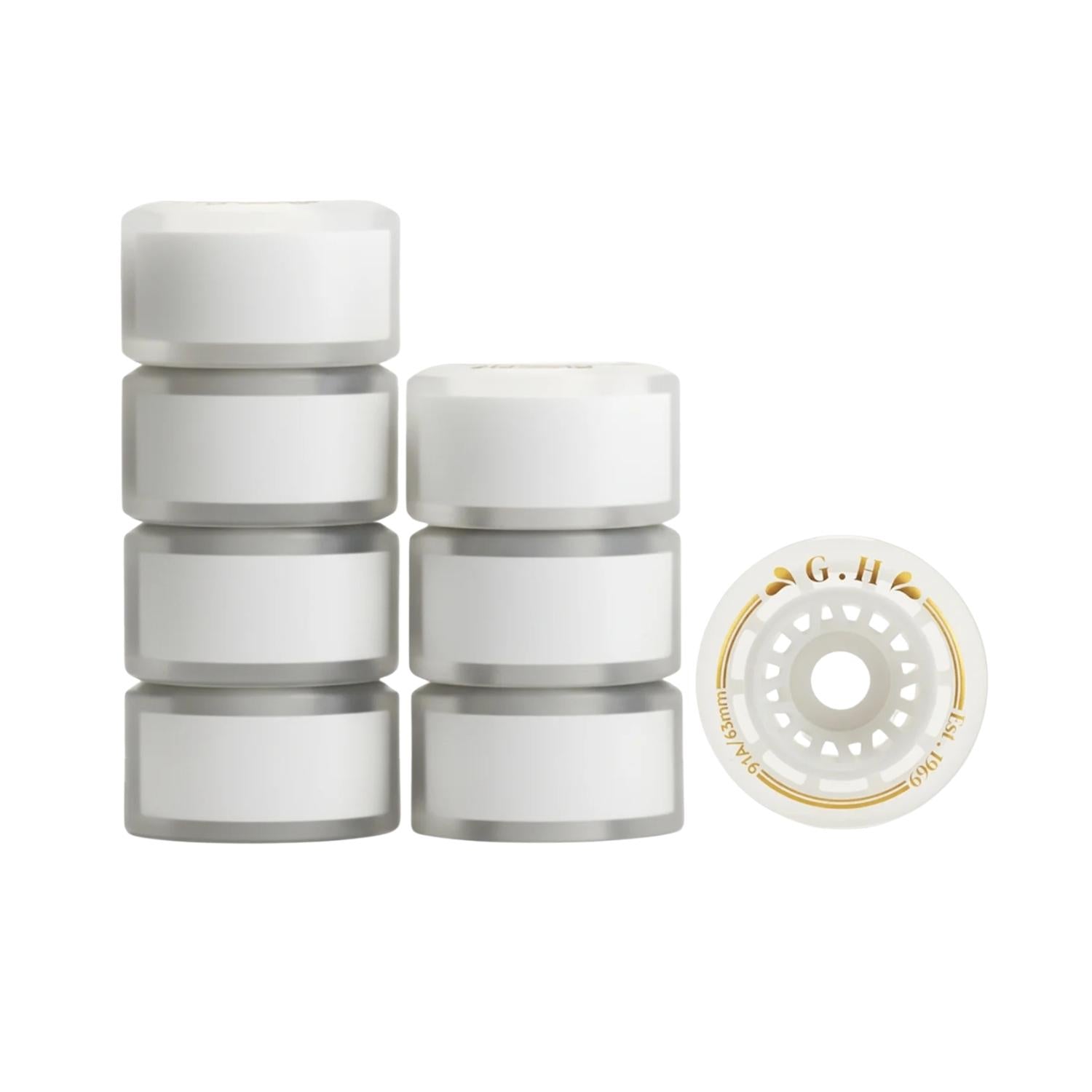 GH Jello Pu Transparent With Colorful Core Wheels (88A x 63mm.)