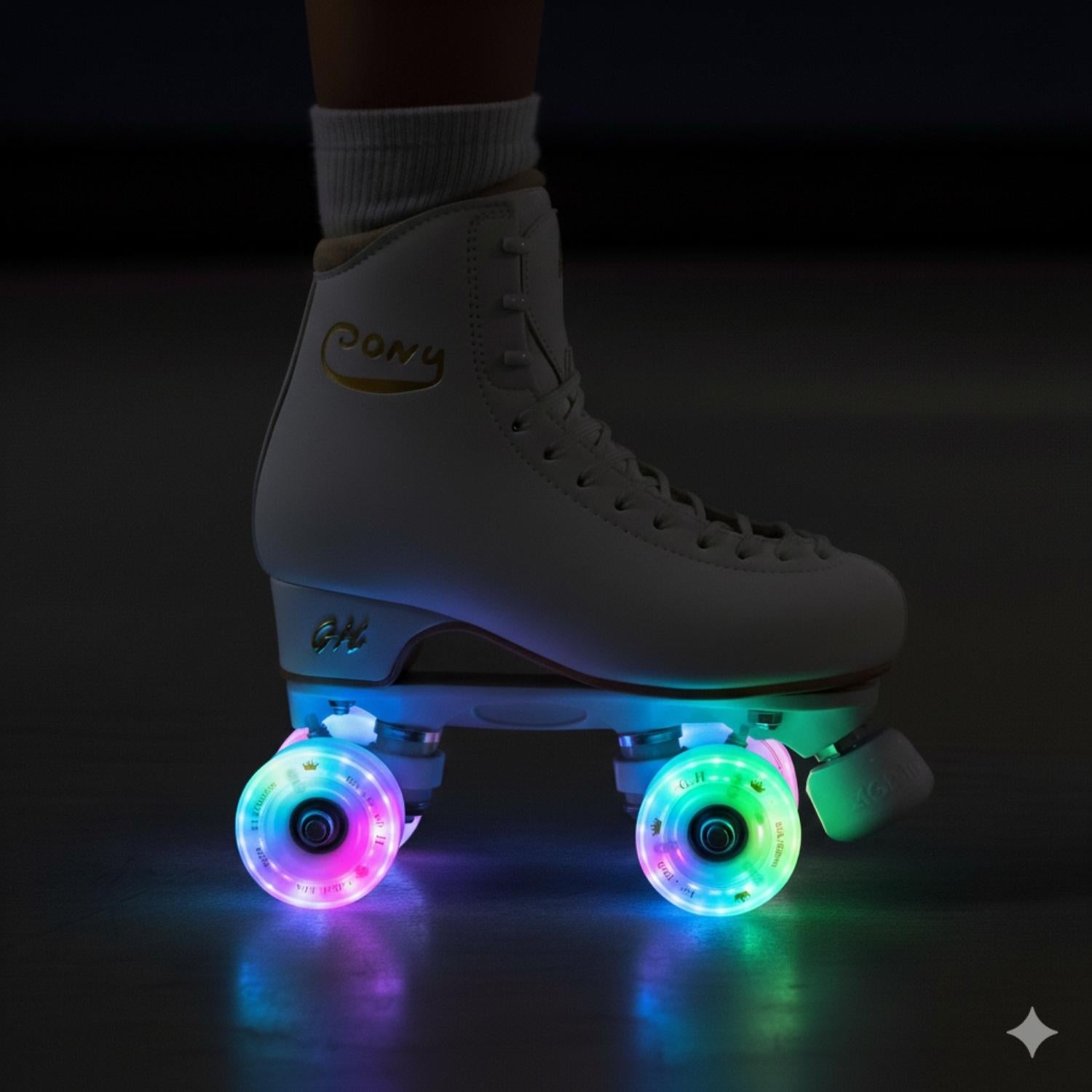 GH Sparkle High Rebound Pu Light Up Transparent Wheels (82A x 63mm.)