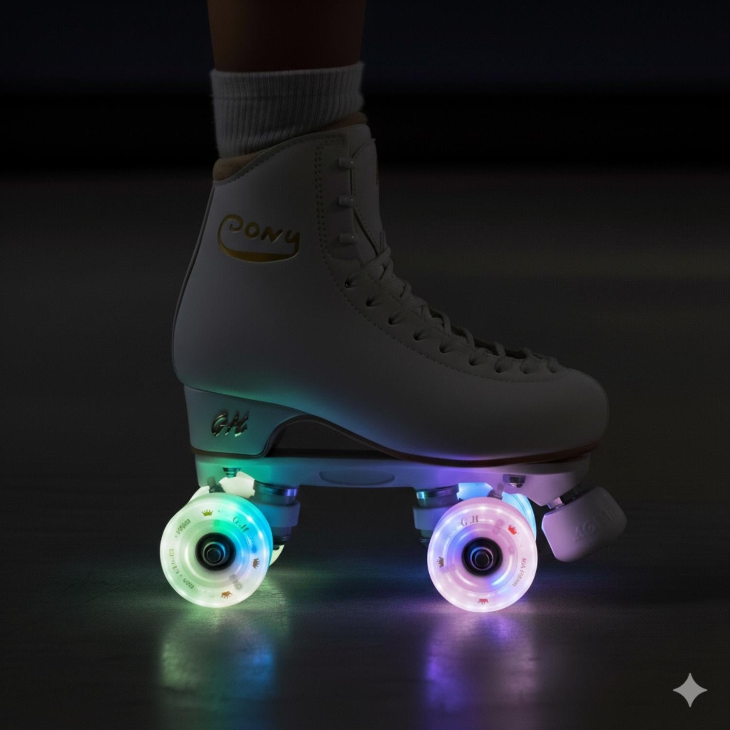 GH Sparkle High Rebound Pu Light Up Transparent Wheels (82A x 63mm.)