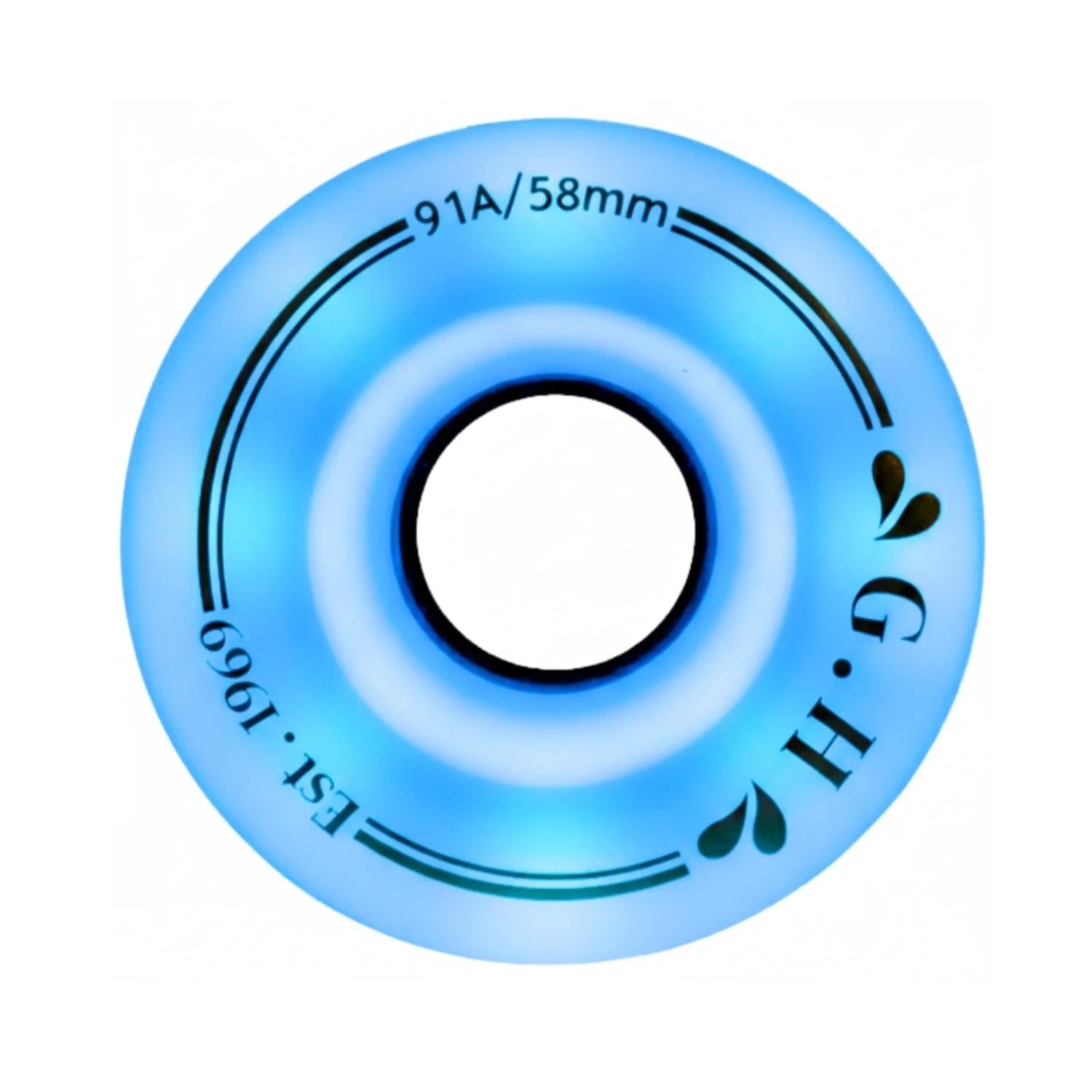 GH Fairy Jar High Rebound Pu Light Up Solid Light Wheels (85A/91A x 58mm.)