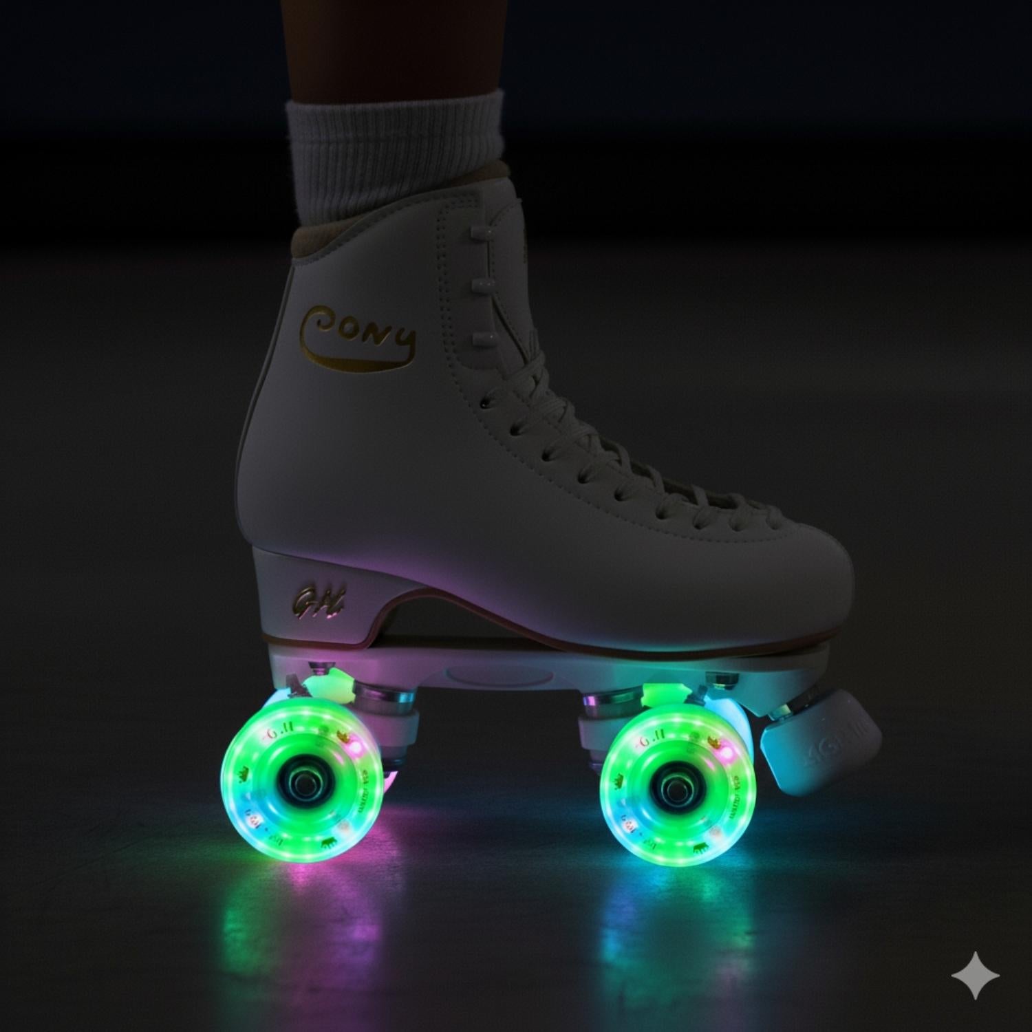 GH Sparkle High Rebound Pu Light Up Transparent Wheels (82A x 63mm.)