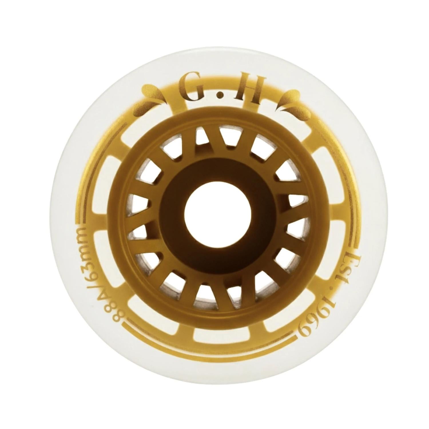 GH Jello Pu Transparent With Colorful Core Wheels (88A x 63mm.)
