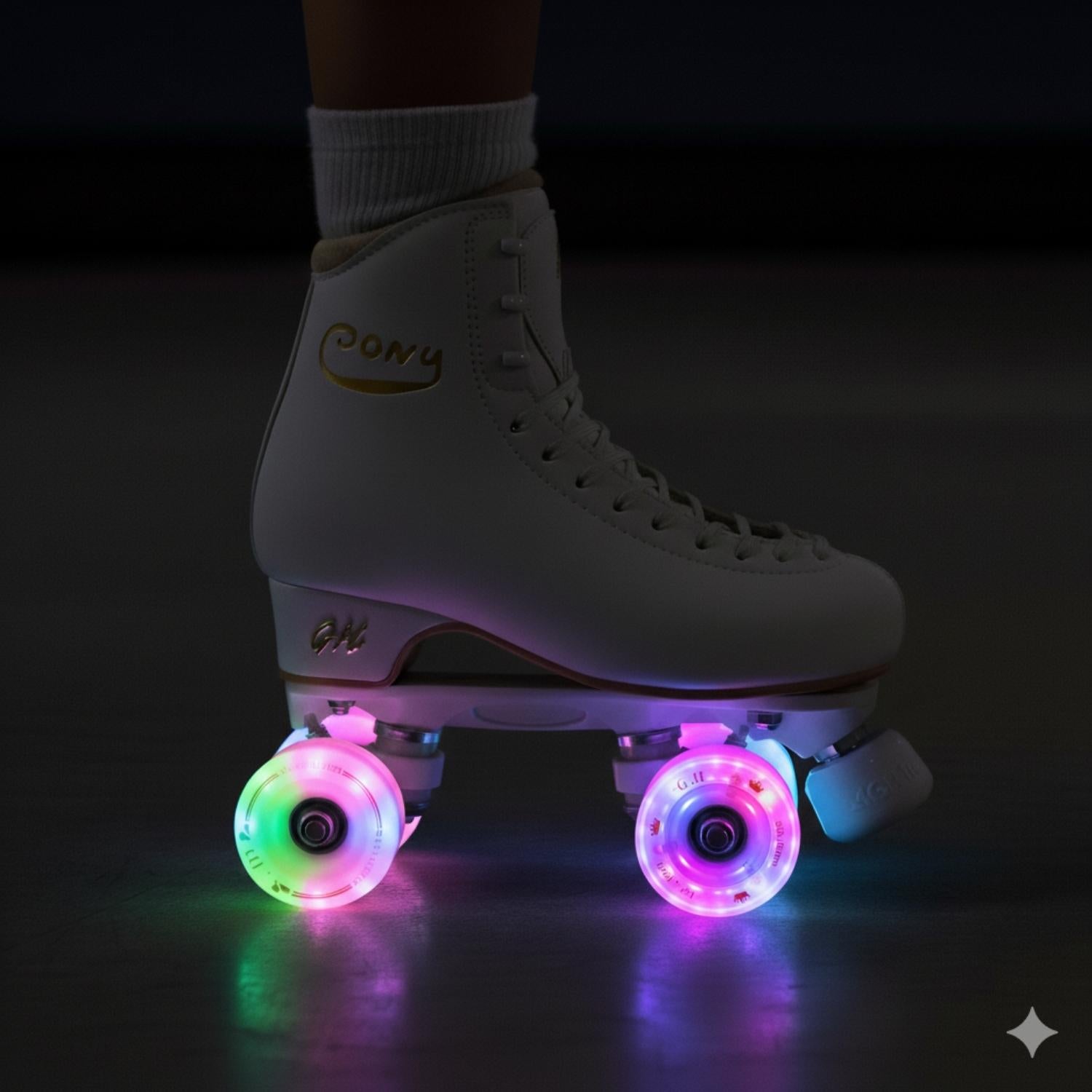 GH Sparkle High Rebound Pu Light Up Transparent Wheels (82A x 63mm.)