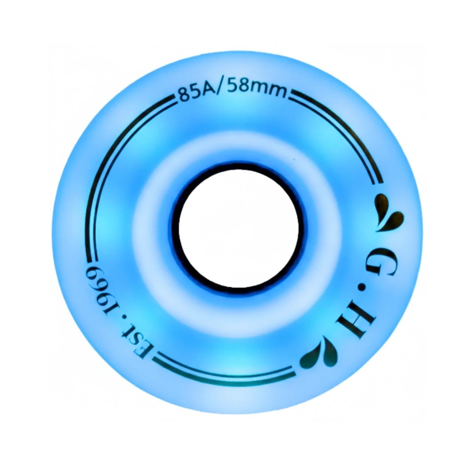 GH Fairy Jar High Rebound Pu Light Up Solid Light Wheels (85A/91A x 58mm.)