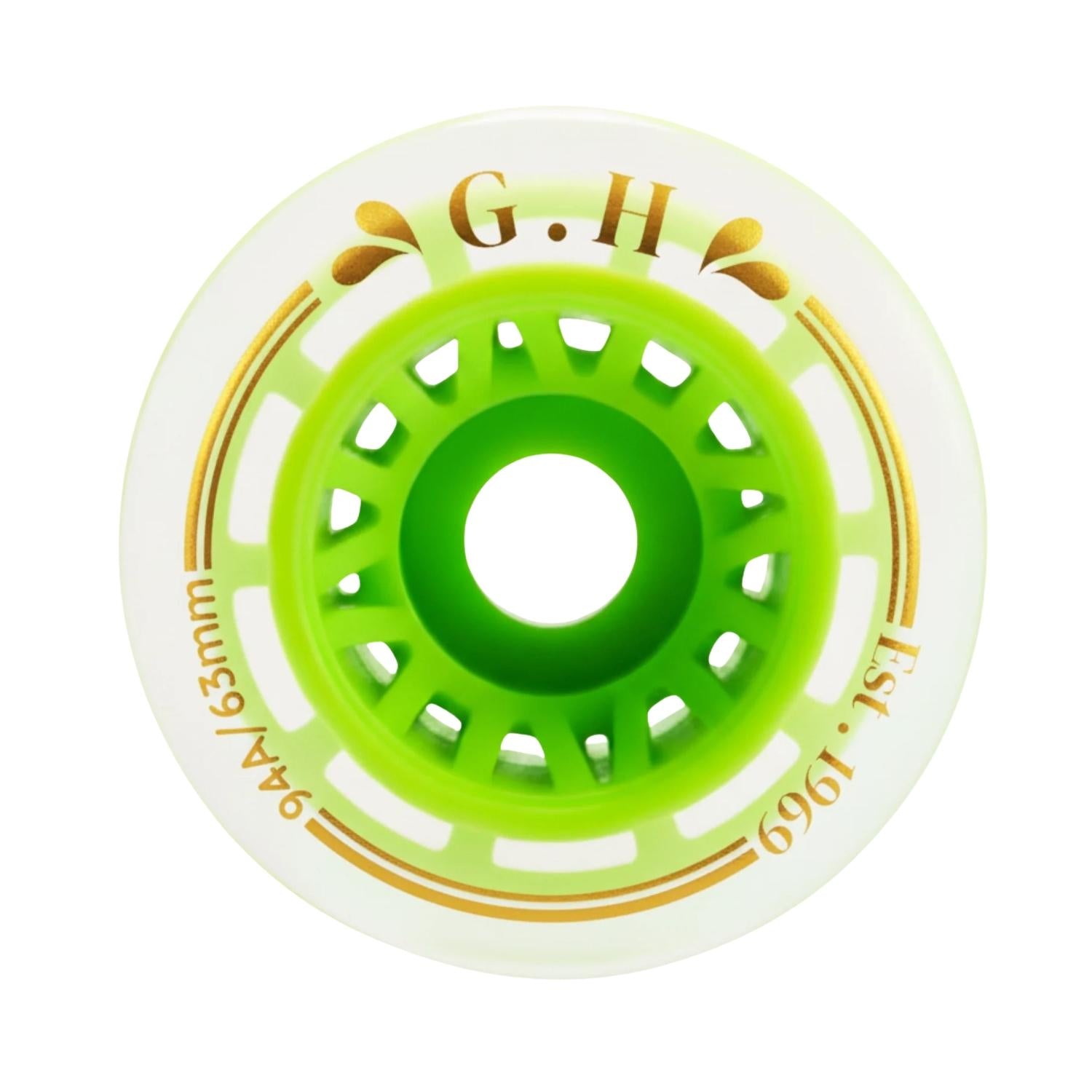 GH Jello Pu Transparent With Colorful Core Wheels (94A x 63mm.)