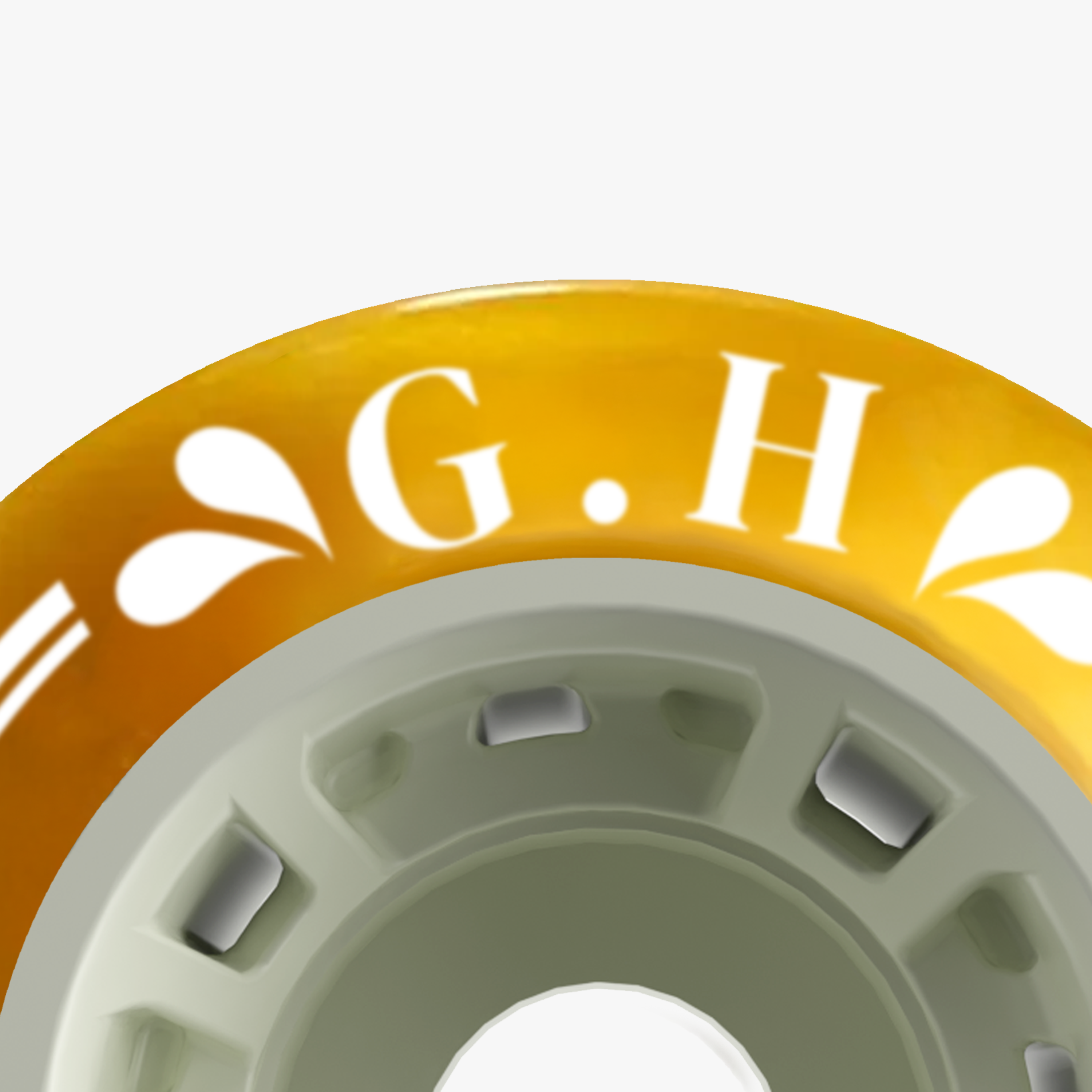 GH Gold High Rebound Pu Quad Roller Skates Wheels (82A&91A x 58mm.)