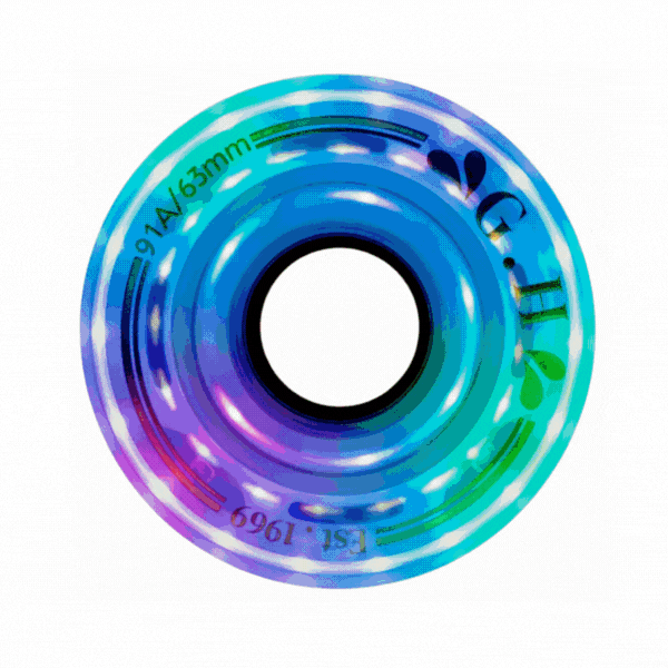 GH Spectrum Pu Gradient Light Up Transparent Wheels (88A/91A/94A x 63mm.)