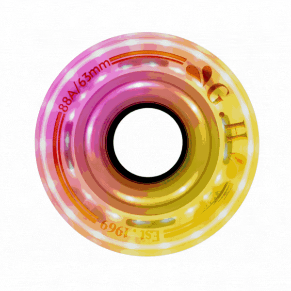 GH Spectrum Pu Gradient Light Up Transparent Wheels (88A/91A/94A x 63mm.)