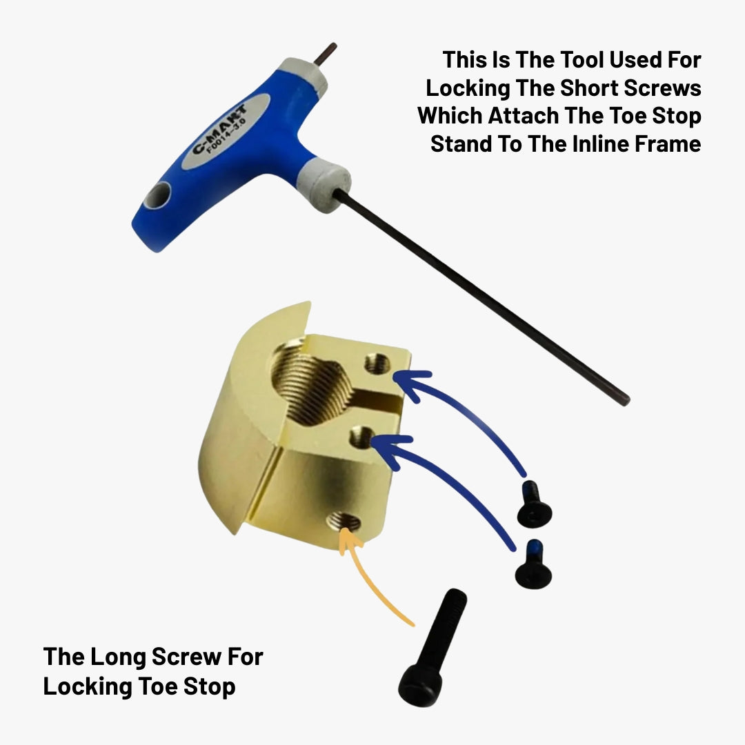 Toe stop stand for GH Avant LT inline frame
