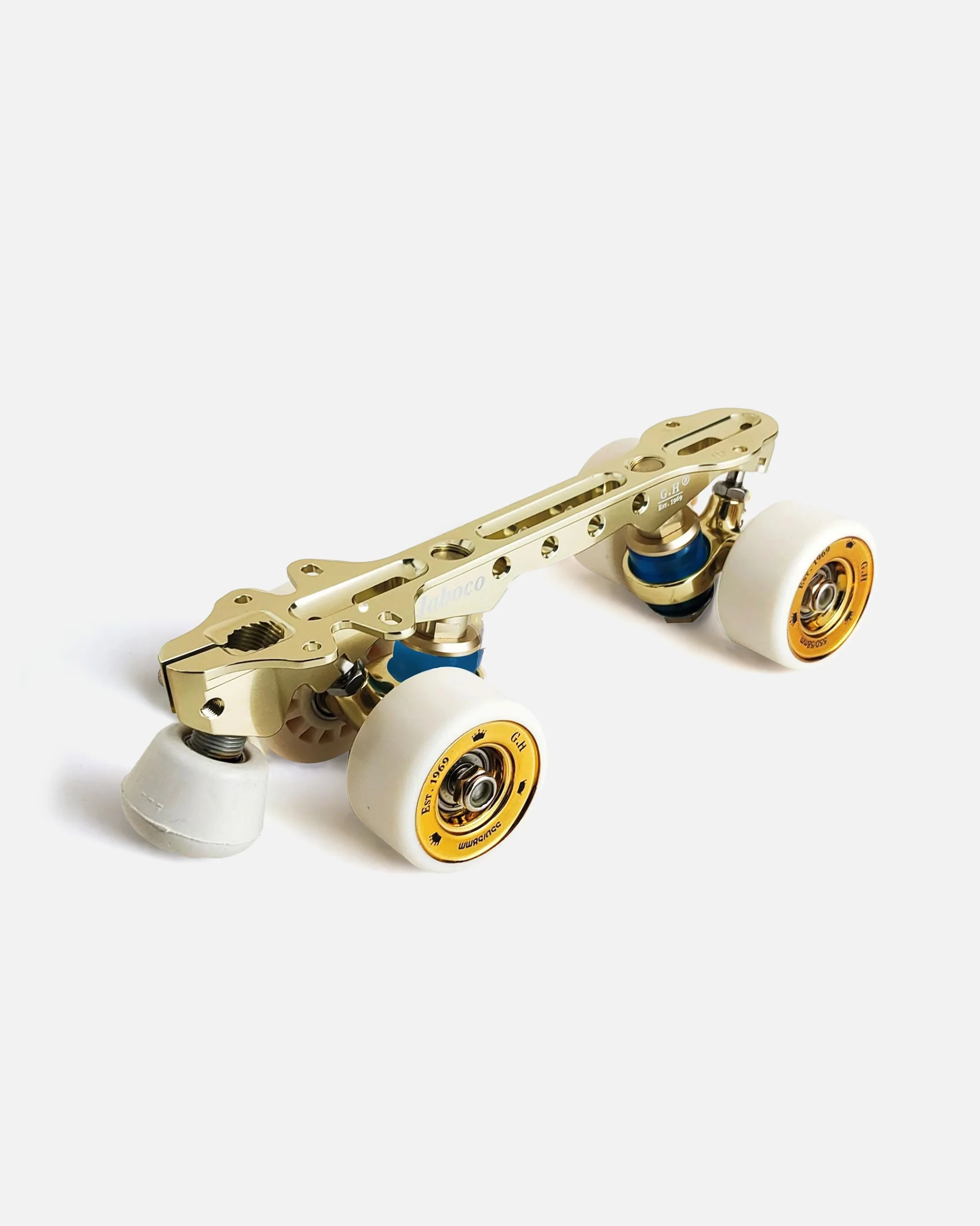 Jaboco (Free style skating & Street skating)super light quad plates—with extra set Titanium pivot bolts for different skating - with bearings and wheels