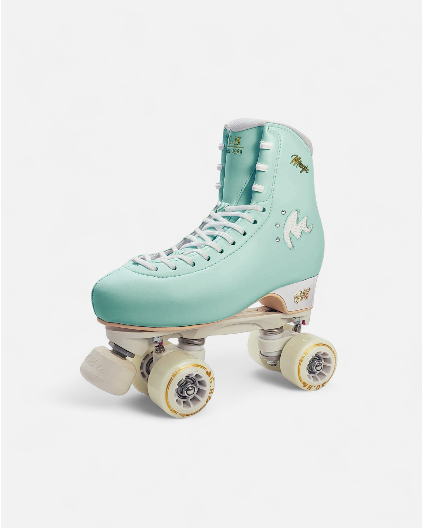 Magic Quad Roller Skates (vegan leather）