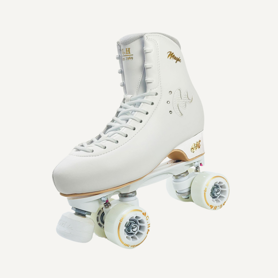 Magic Quad Roller Skates (vegan leather）