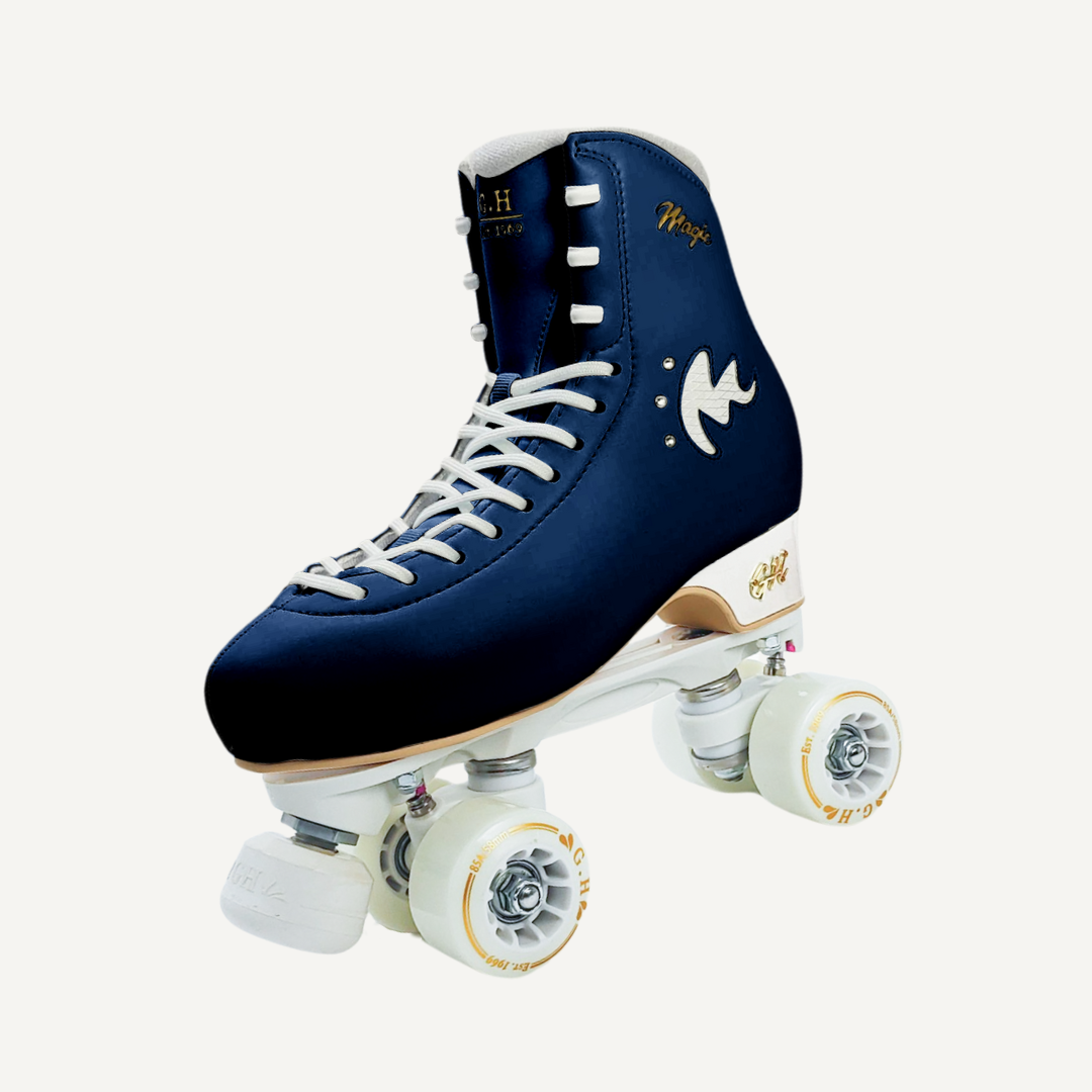 Magic Quad Roller Skates (vegan leather）