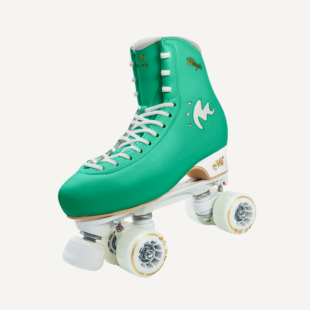 Magic Quad Roller Skates (vegan leather）