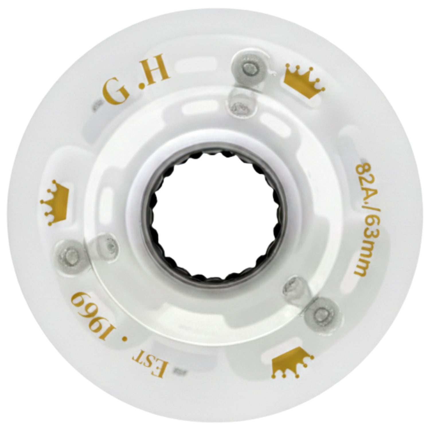 GH Sparkle High Rebound Pu Light Up Transparent Wheels (82A x 63mm.)