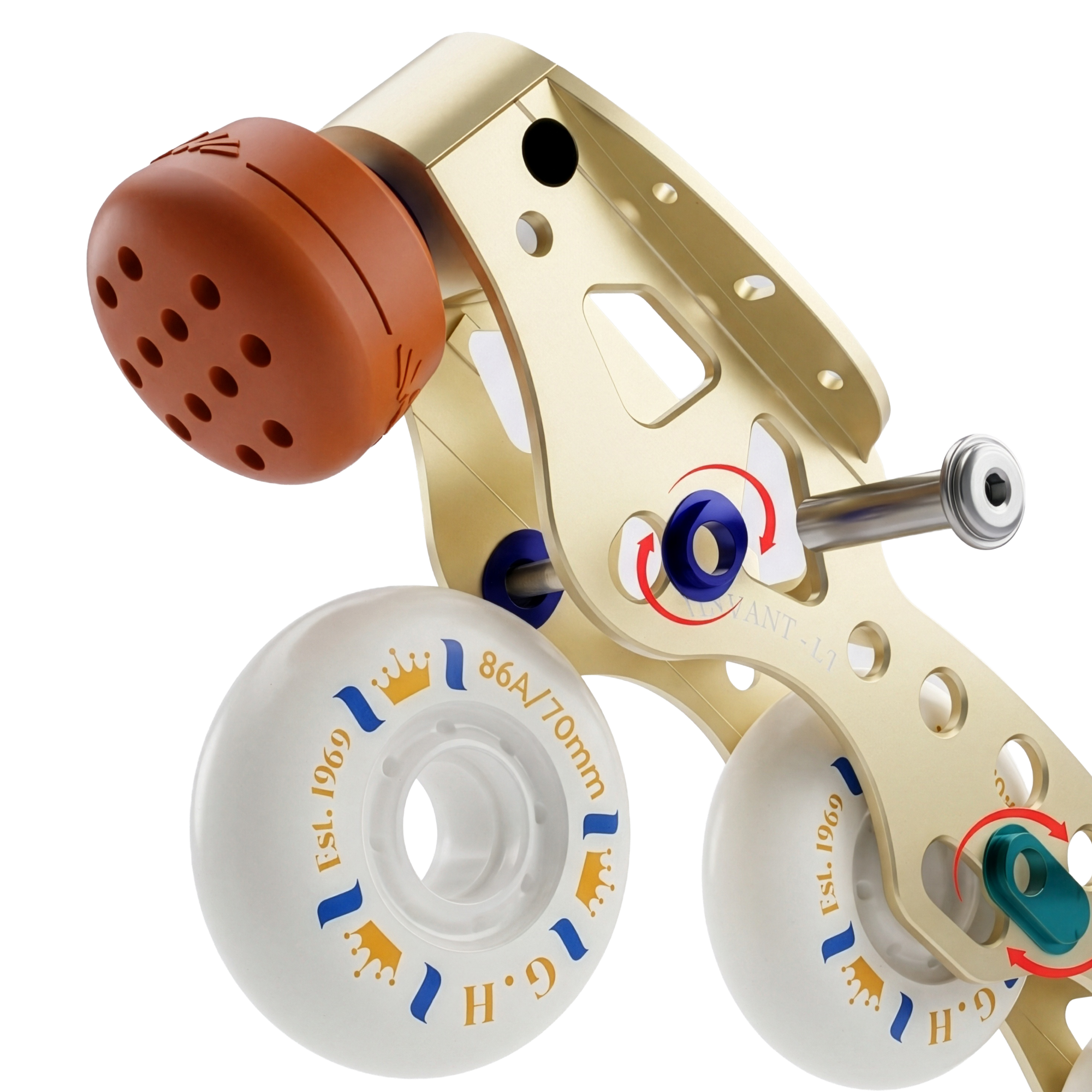 Avant LT Inline Skate Frame ( Short version with only adjustable front & rear wheels, Long version with all adjustable wheels)