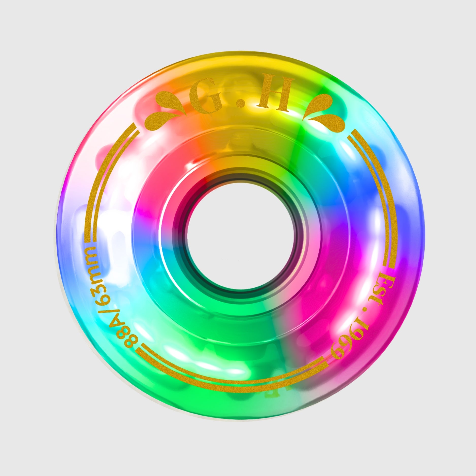 GH Spectrum Pu Gradient Light Up Transparent Wheels (88A/91A/94A x 63mm.)