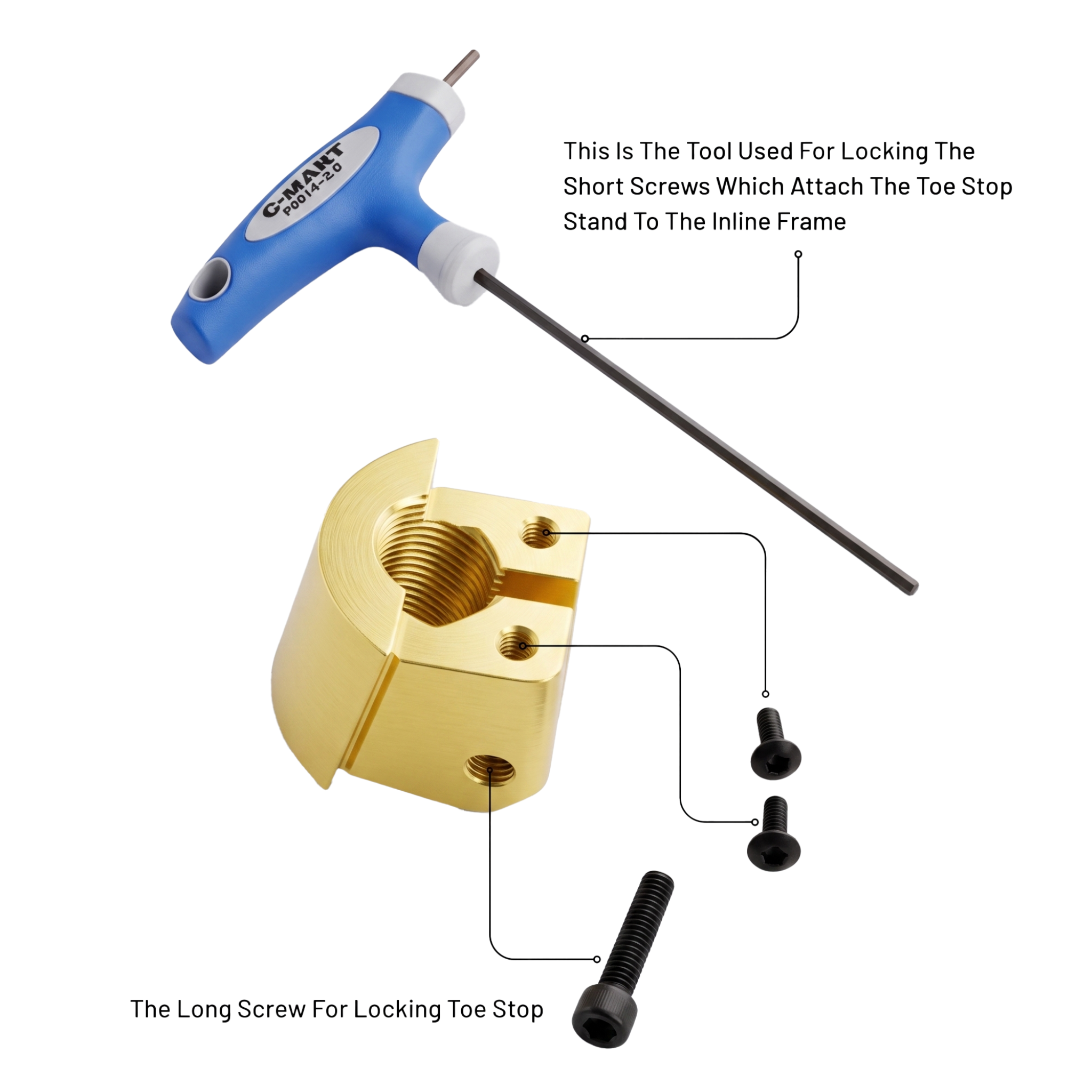 Toe stop stand for GH Avant LT inline frame