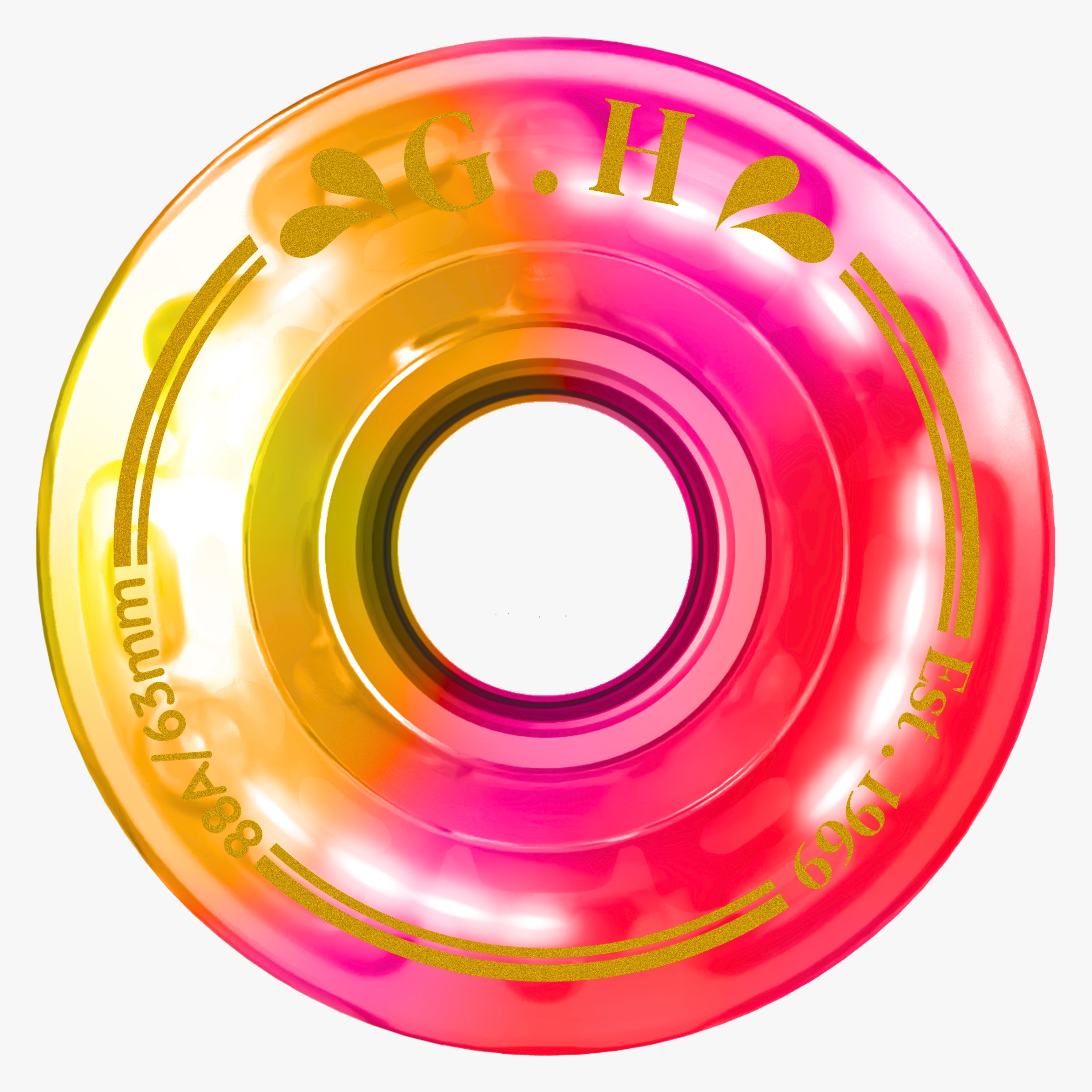 GH Spectrum Pu Gradient Light Up Transparent Wheels (88A/91A/94A x 63mm.)