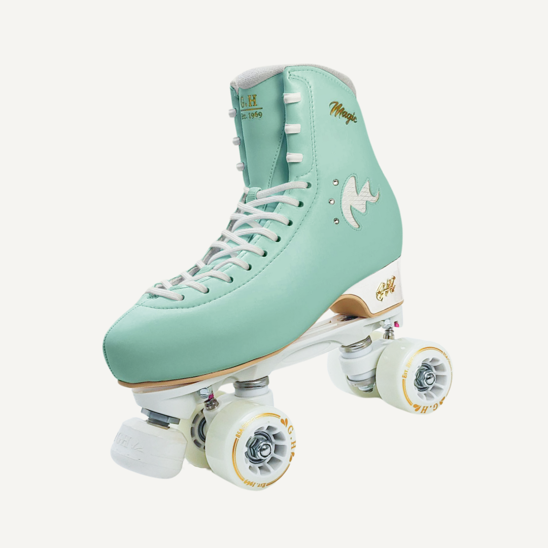 Magic Quad Roller Skates (vegan leather）