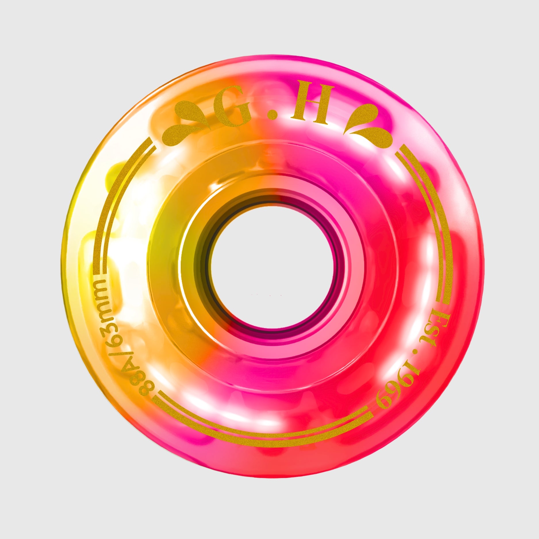 GH Spectrum Pu Gradient Light Up Transparent Wheels (88A/91A/94A x 63mm.)