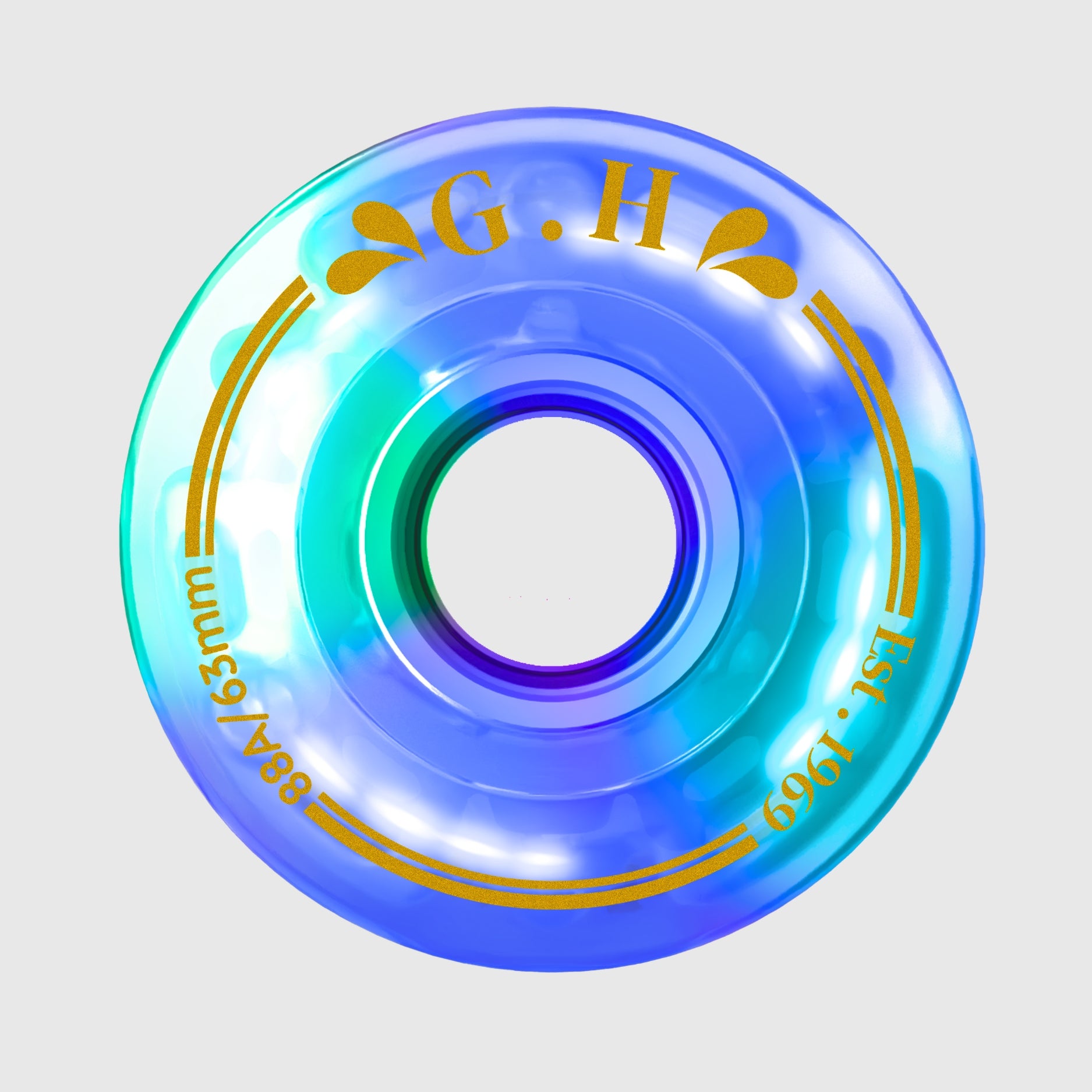GH Spectrum Pu Gradient Light Up Transparent Wheels (88A/91A/94A x 63mm.)