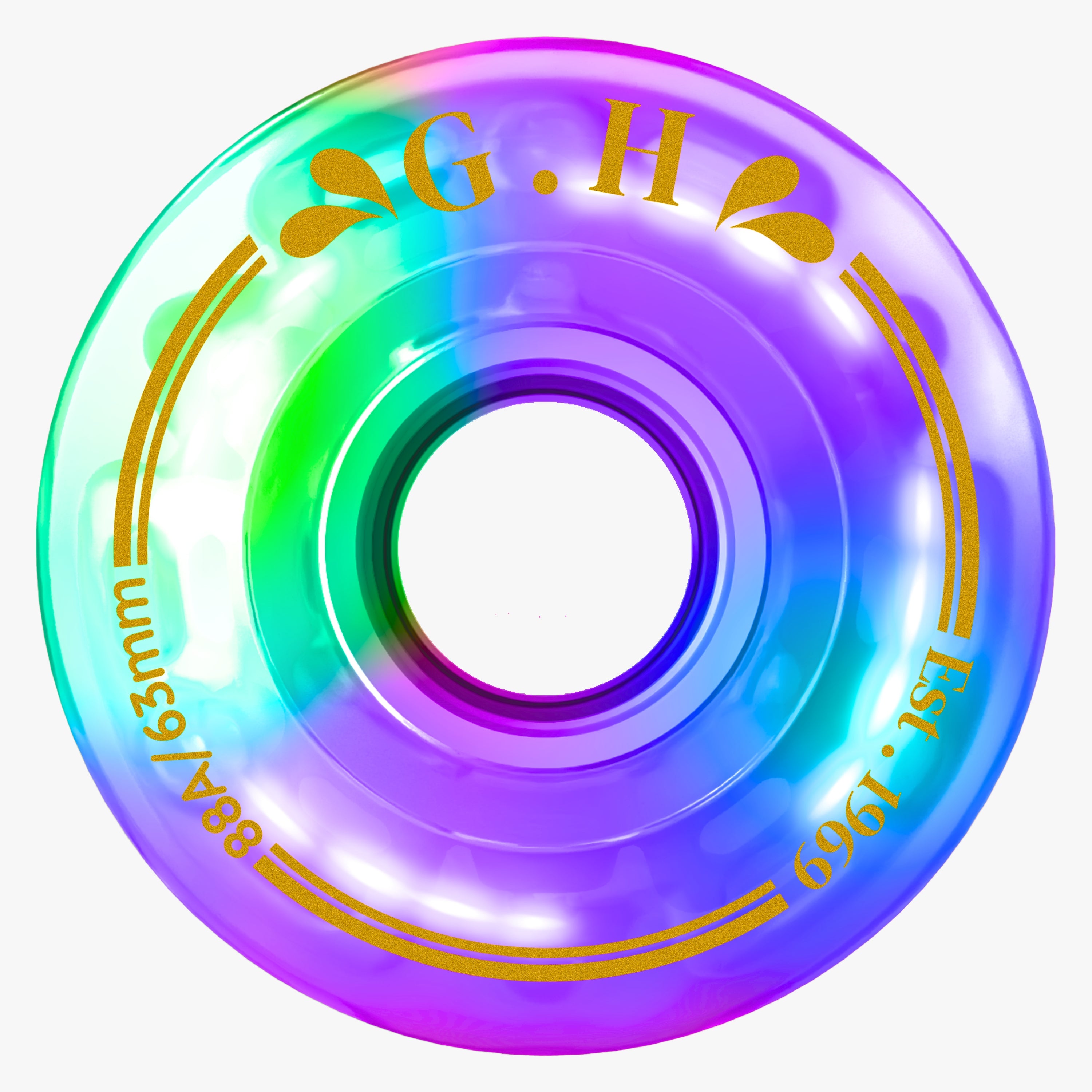 GH Spectrum Pu Gradient Light Up Transparent Wheels (88A/91A/94A x 63mm.)