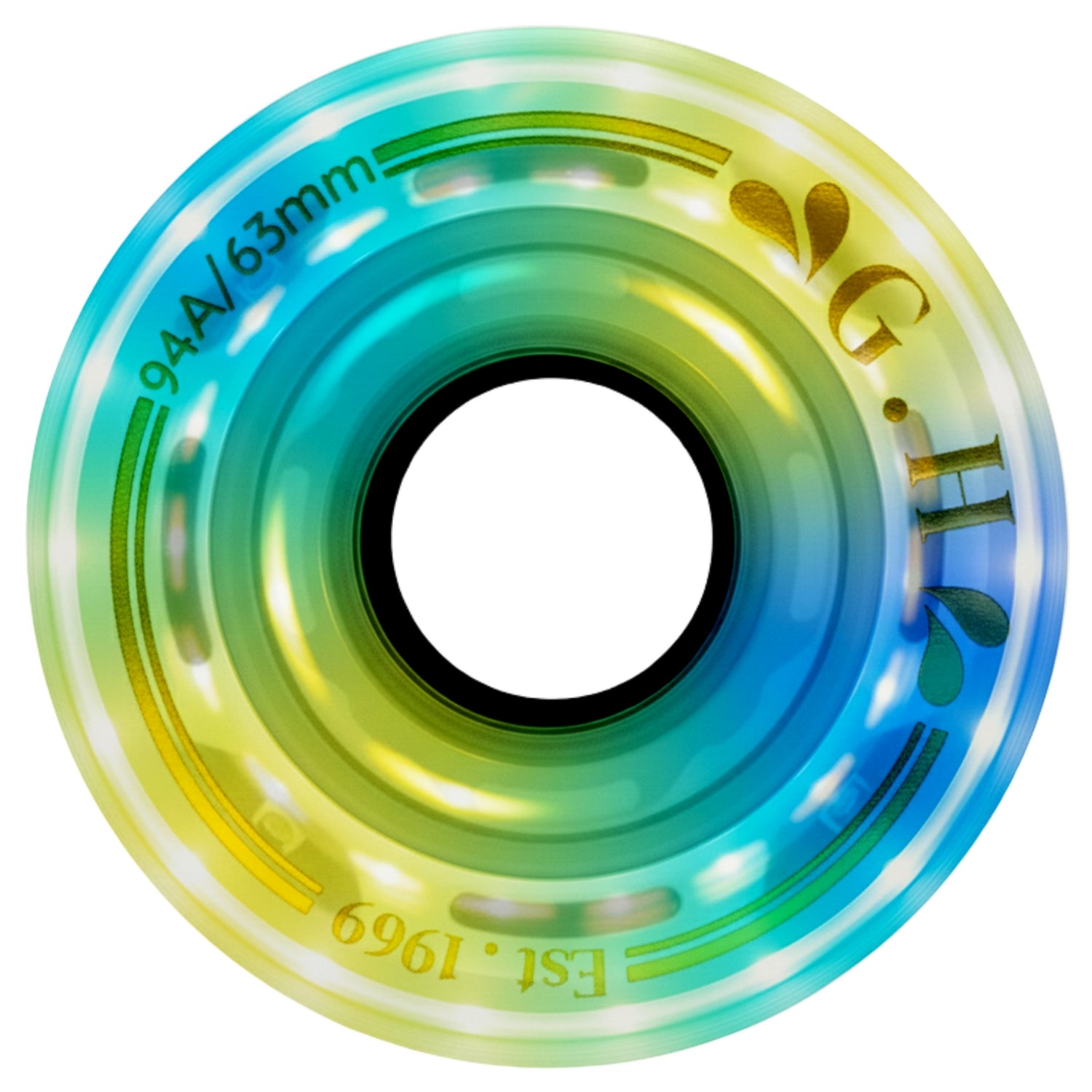 GH Spectrum Pu Gradient Light Up Transparent Wheels (88A/91A/94A x 63mm.)