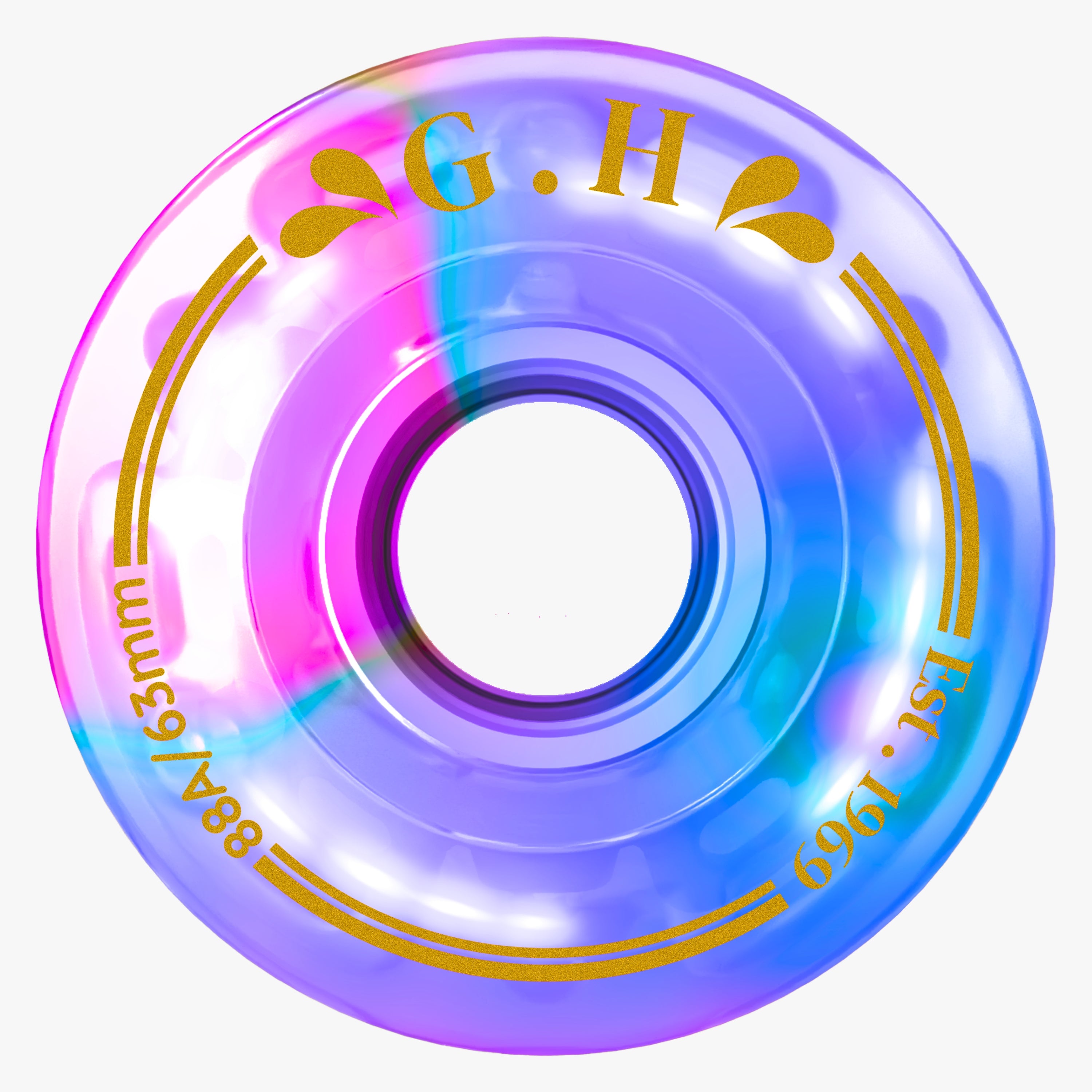 GH Spectrum Pu Gradient Light Up Transparent Wheels (88A/91A/94A x 63mm.)