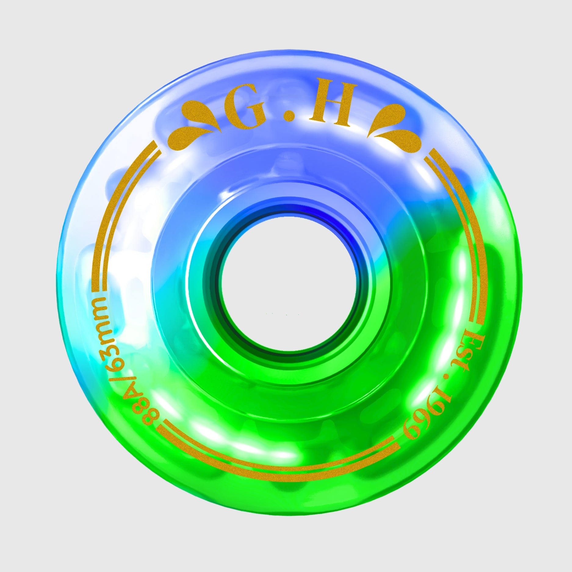 GH Spectrum Pu Gradient Light Up Transparent Wheels (88A/91A/94A x 63mm.)
