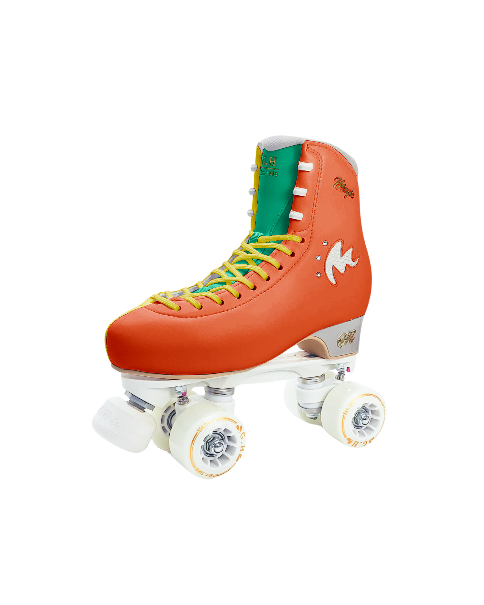 Magic Quad Roller Skates(vegan leather）Color Jam