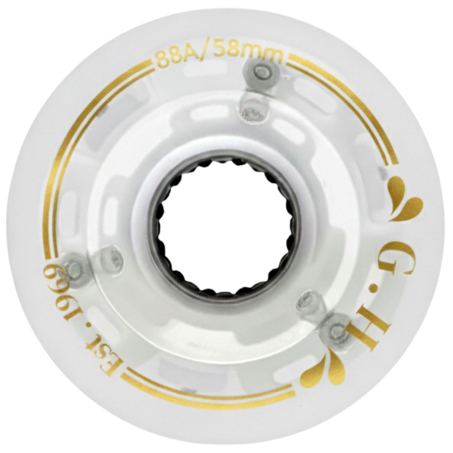 GH Sparkle Pu Light Up Transparent Wheels (88A&91A x 58mm.)