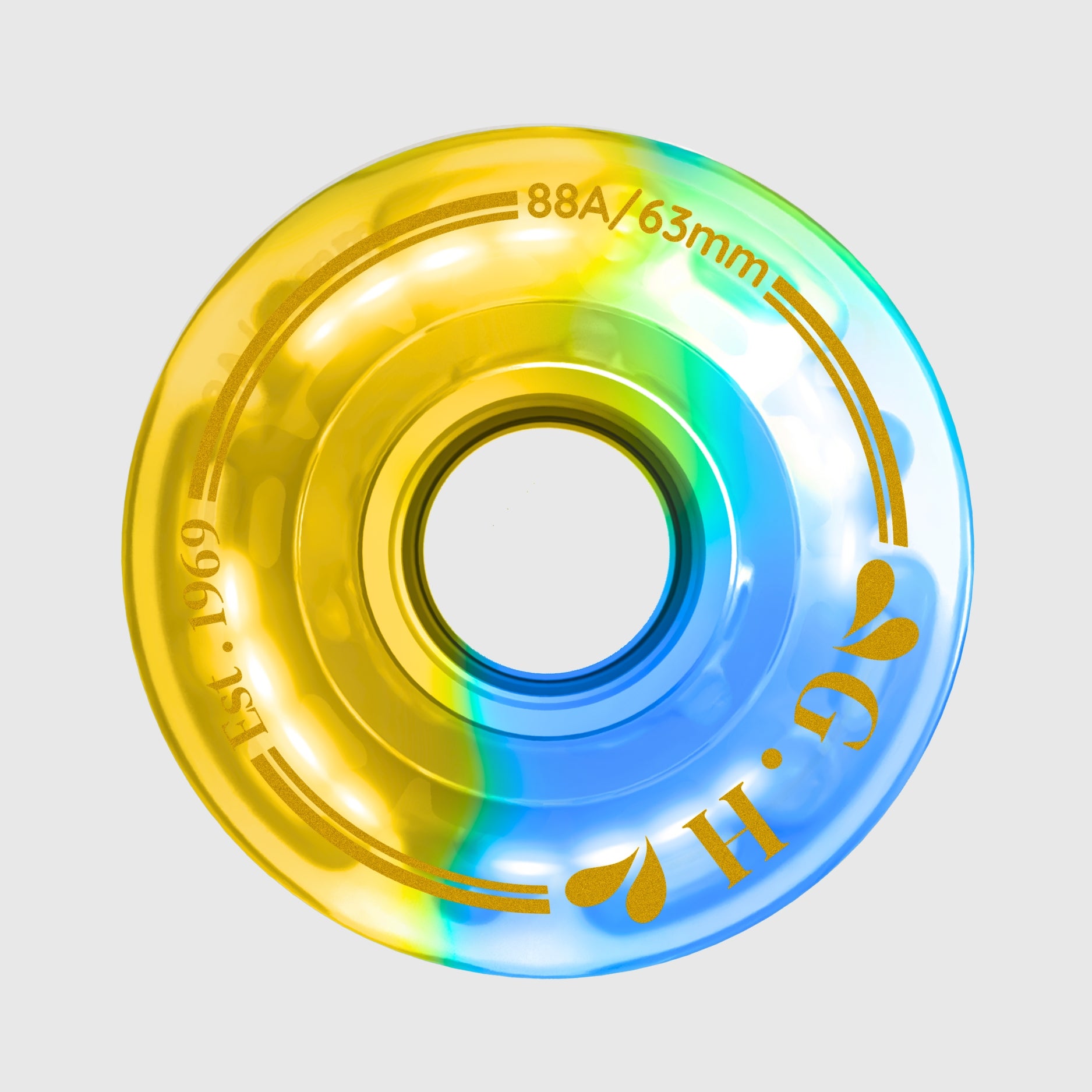 GH Spectrum Pu Gradient Light Up Transparent Wheels (88A/91A/94A x 63mm.)