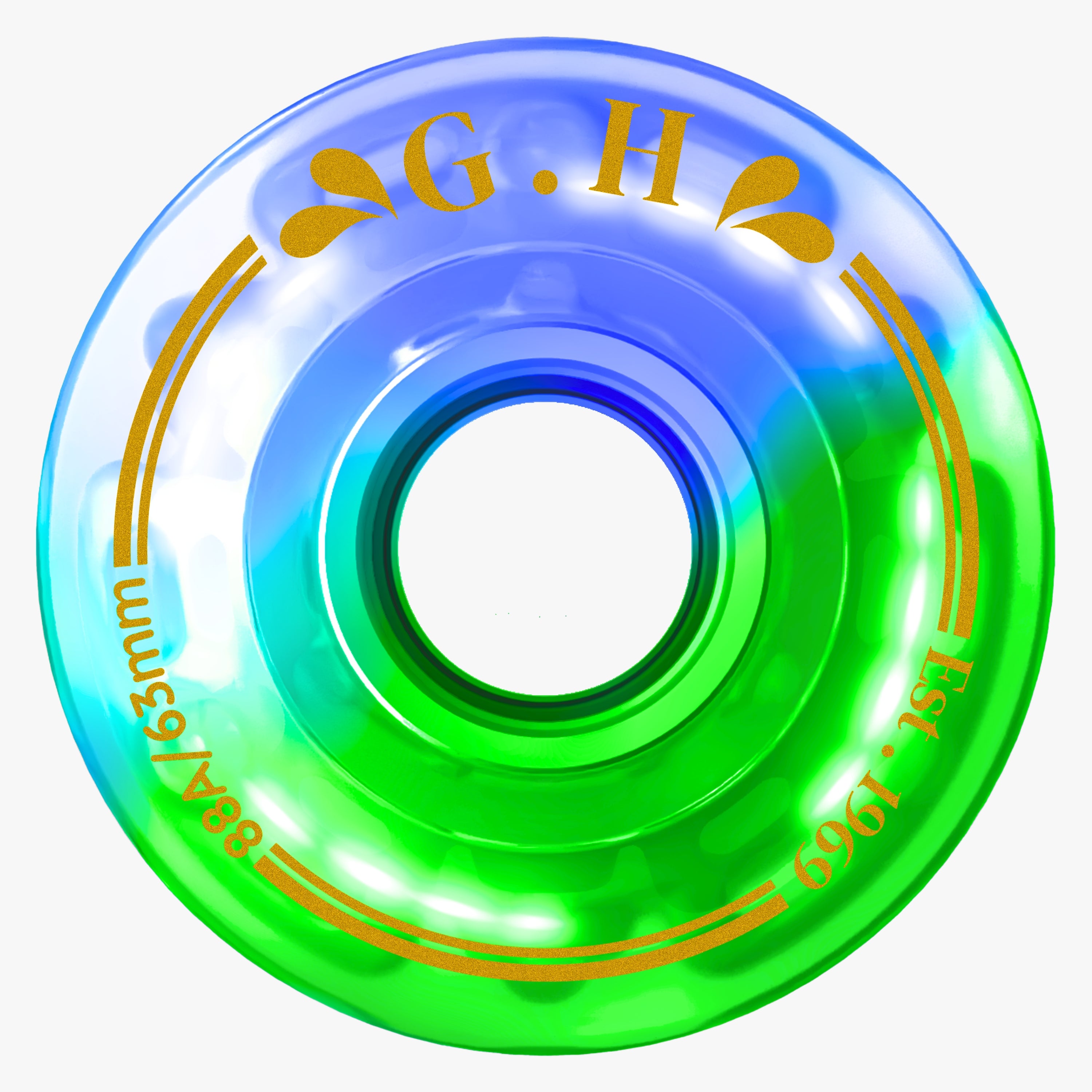 GH Spectrum Pu Gradient Light Up Transparent Wheels (88A/91A/94A x 63mm.)