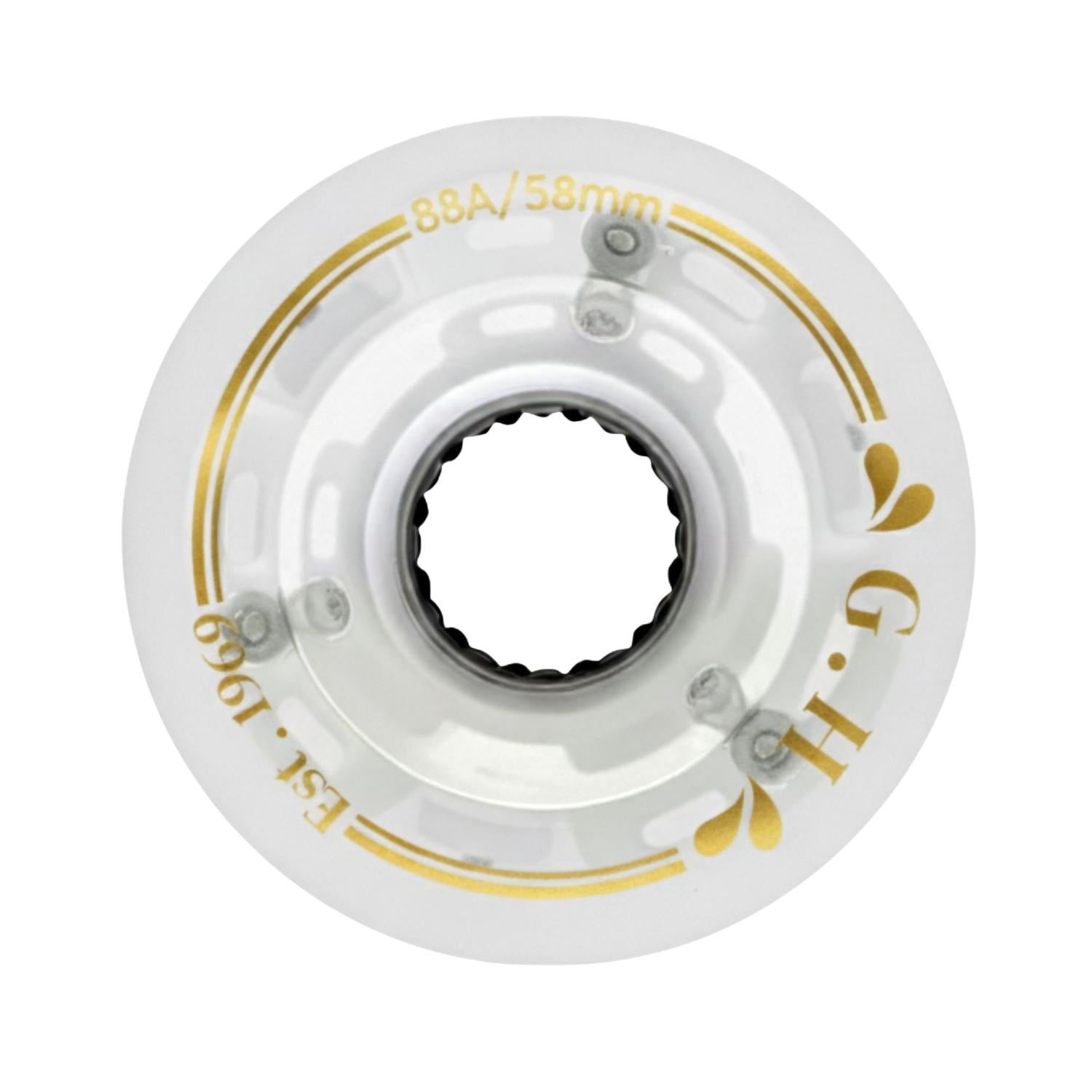 GH Sparkle Pu Light Up Transparent Wheels (88A&91A x 58mm.)