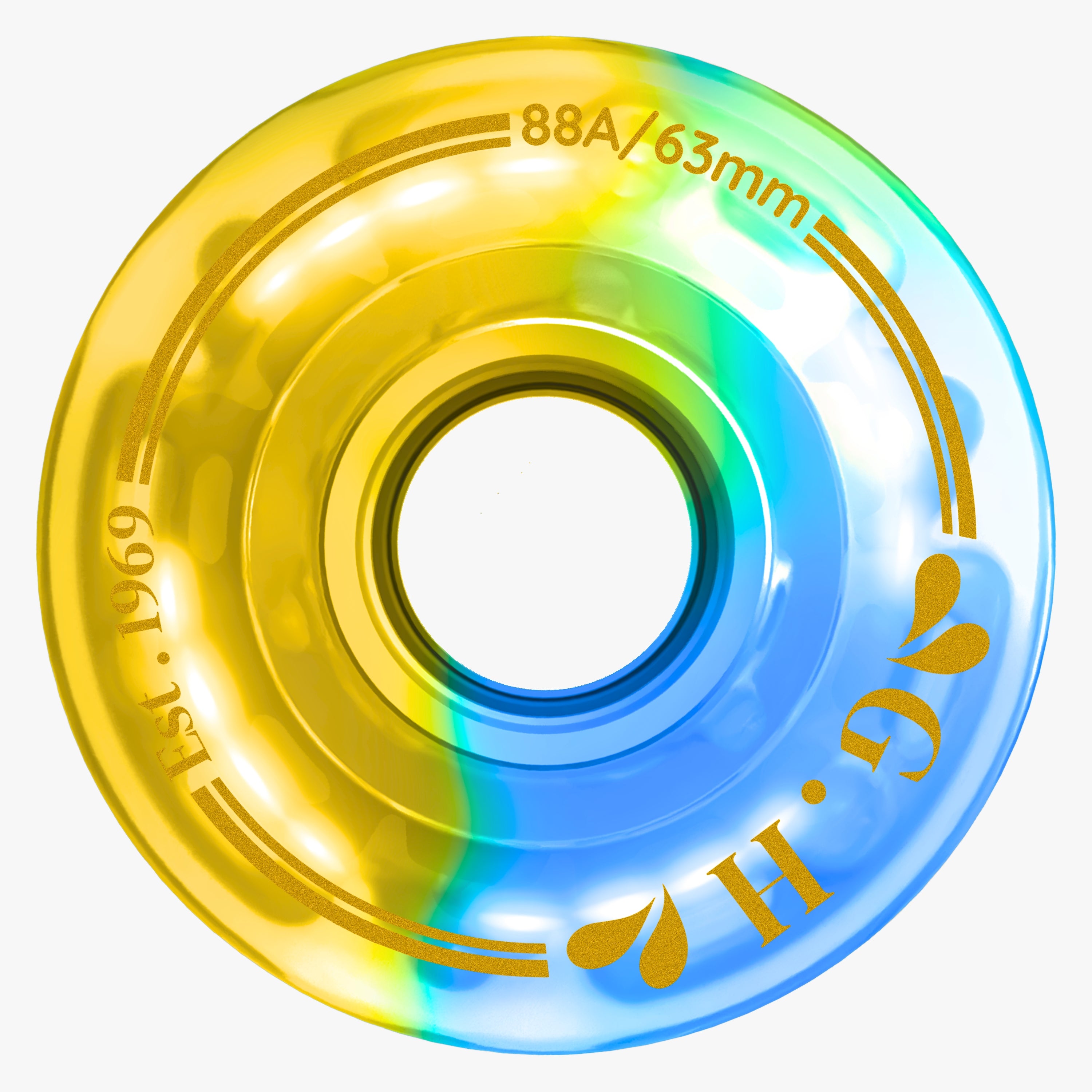 GH Spectrum Pu Gradient Light Up Transparent Wheels (88A/91A/94A x 63mm.)
