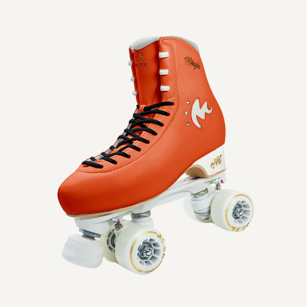 Magic Quad Roller Skates (vegan leather）